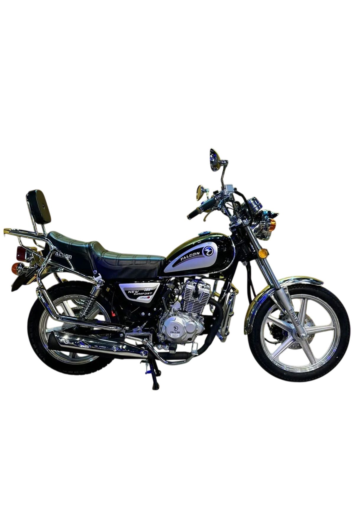 Falcon New Comfort 185 Benzinli Motosiklet - Siyah