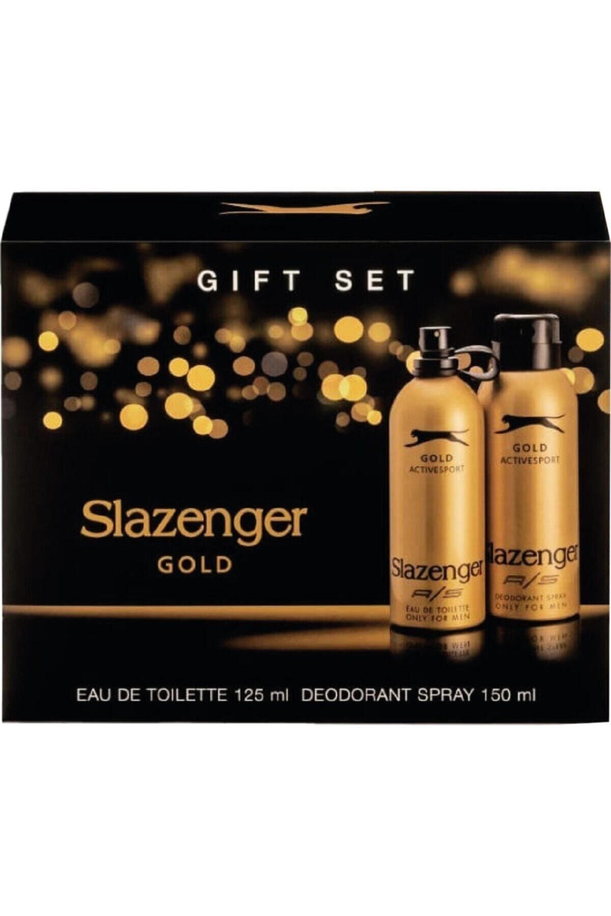 عطر مردانه دئودورانت اکتیو اسپرت گلد 125 میلی لیتری 150 میلی لیتری محصول جدید Slazenger