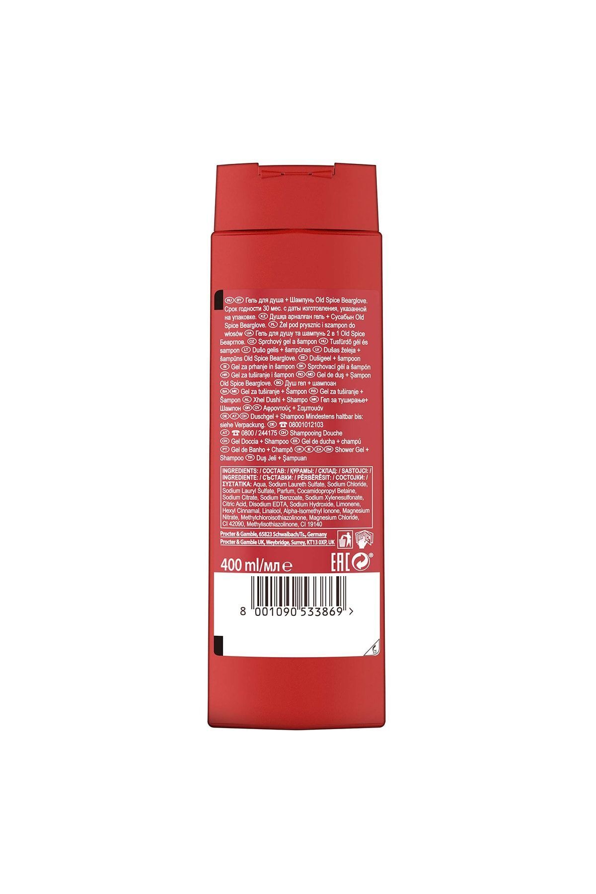 Old Spice-400 ml Shampoo Bearglove 3in1 8