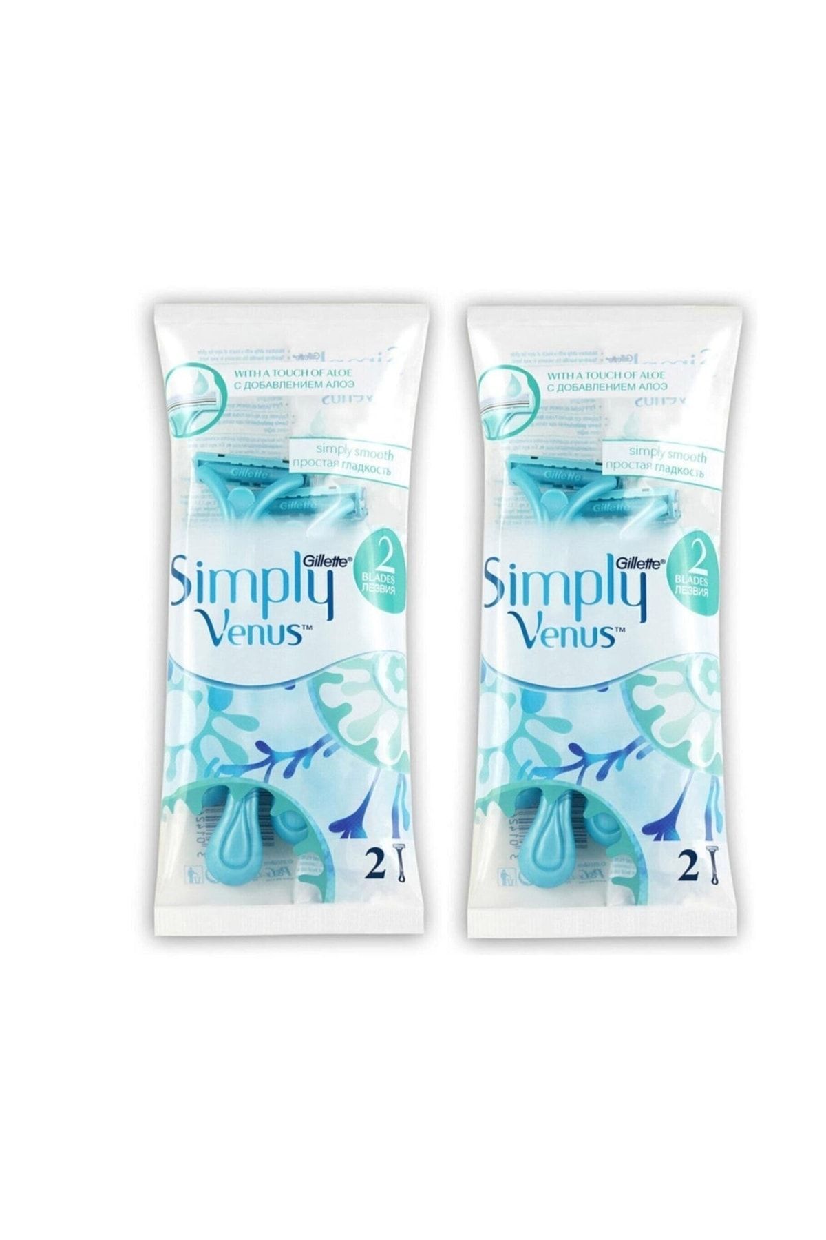Gillette Kadın Poşet Venüs Simply 2 Bıcak 2 Li Yedek X 2 Adet