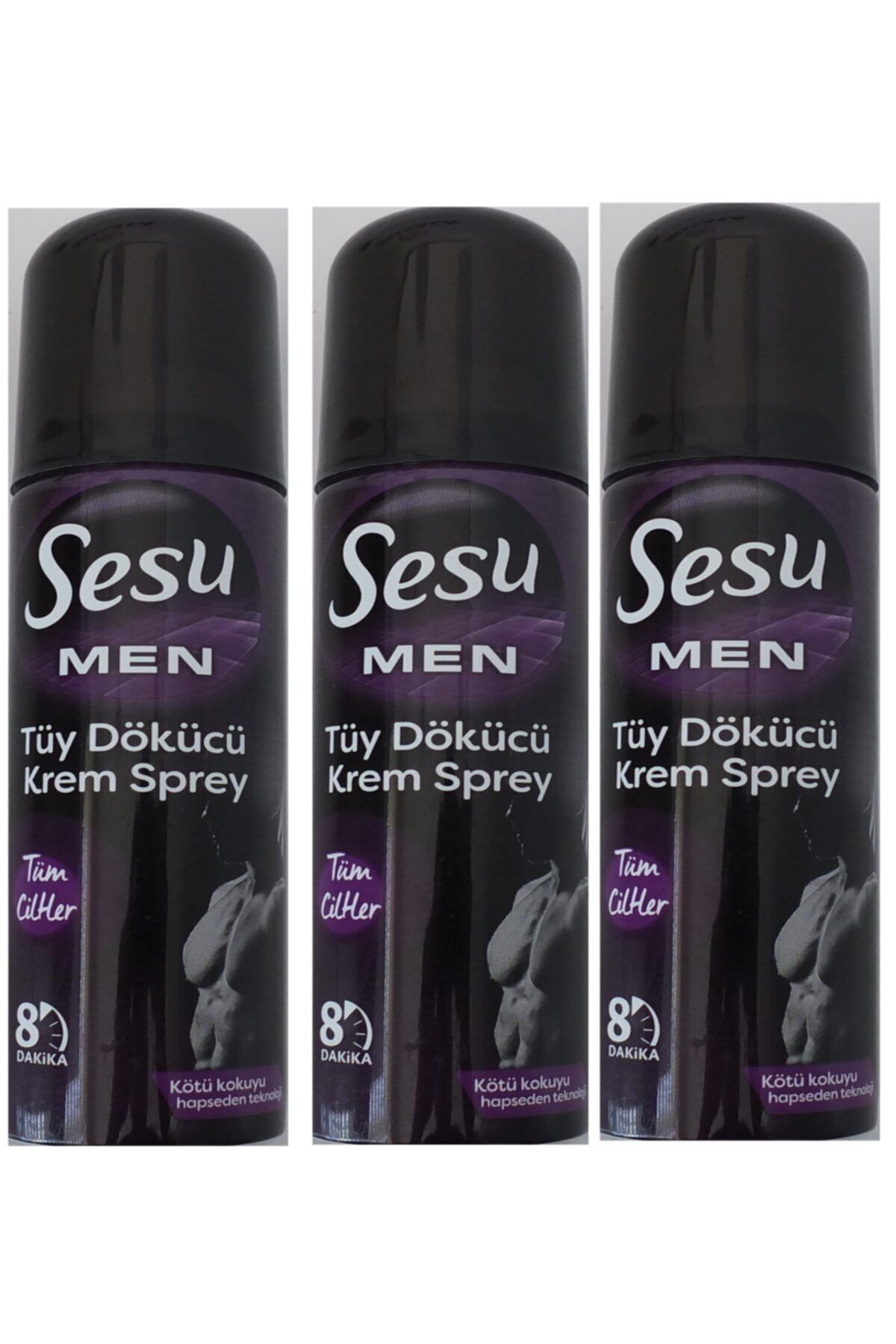 Sesu Tüy Dökücü Sprey 150 Ml For Men x3 Adet