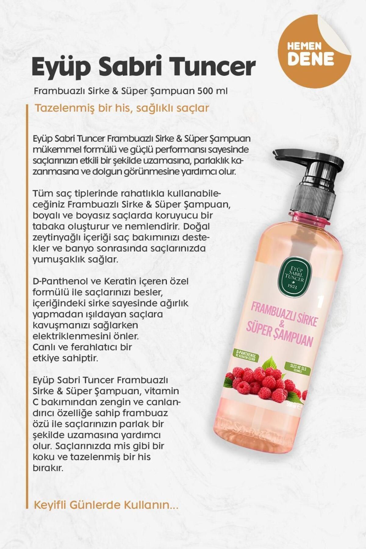 Eyüp Sabri Tuncer-500 ml Raspberry Vinegar and Super Shampoo 2