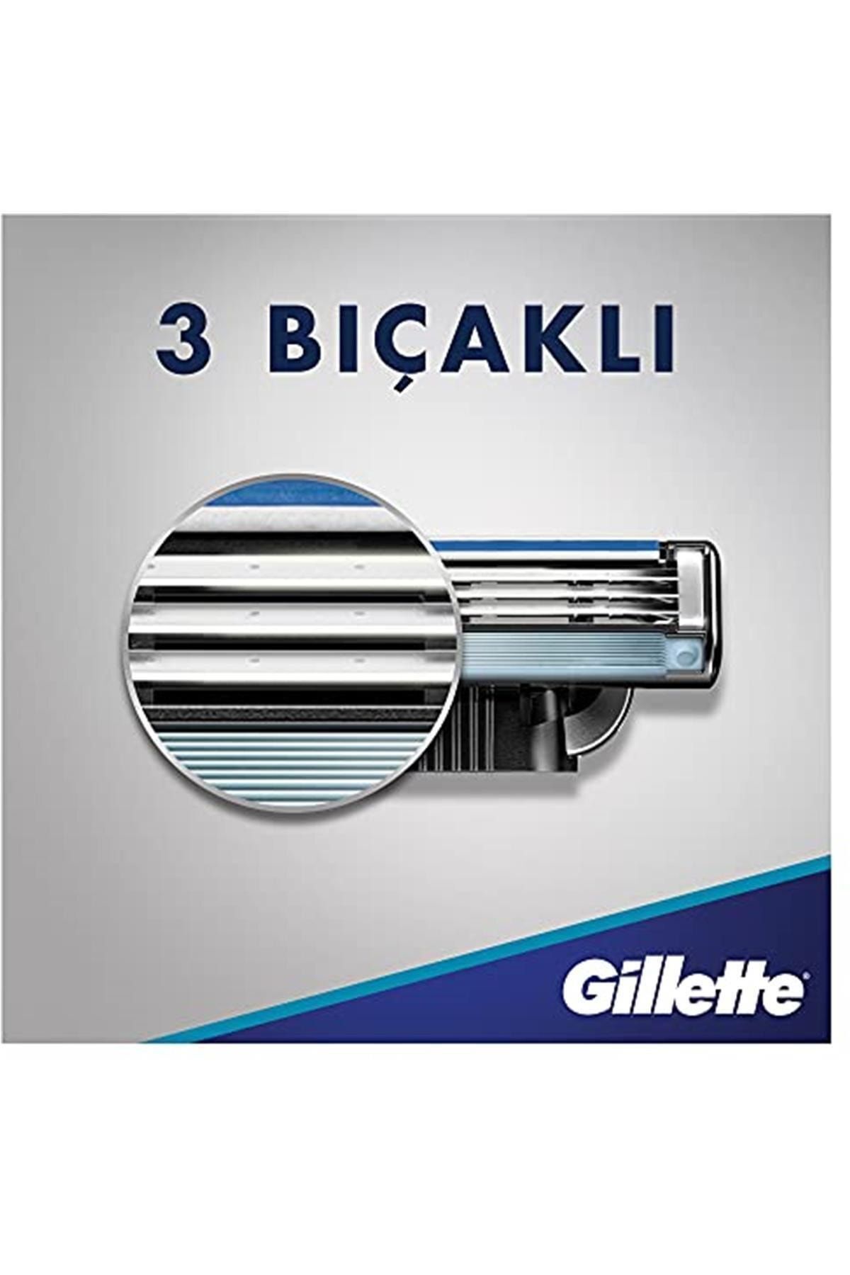 Gillette-مجموعة شفرات الحلاقة البديلة Mach3 Start مكونة من قطعتين 4