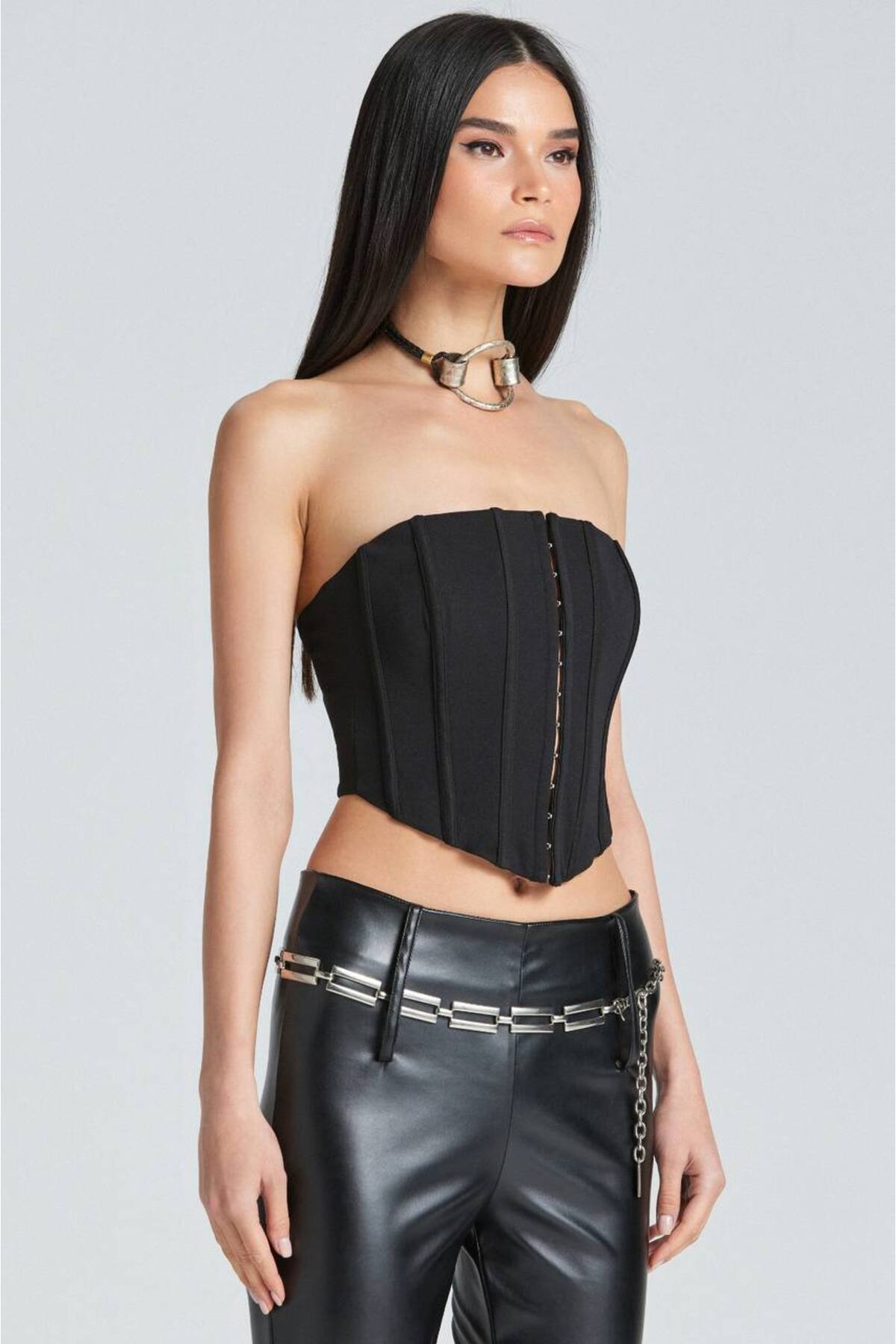 Les Séduisantes c.a.-Strapless Double Layer Underwire Custom Design Blouse 3
