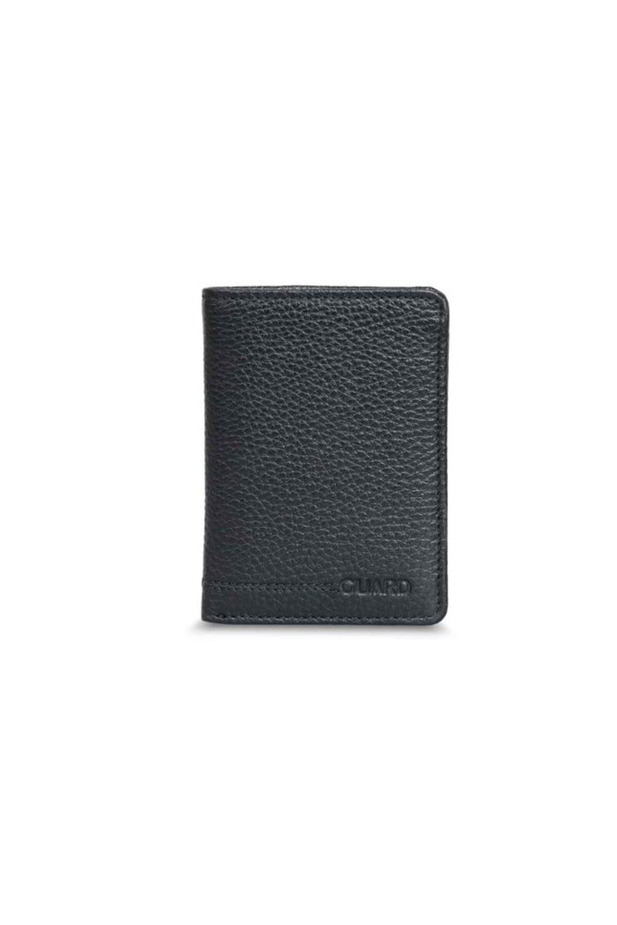 GUARD-Black Genuine Leather Extra Thin Model Men's Wallet - Grd 250207 Wt251 1