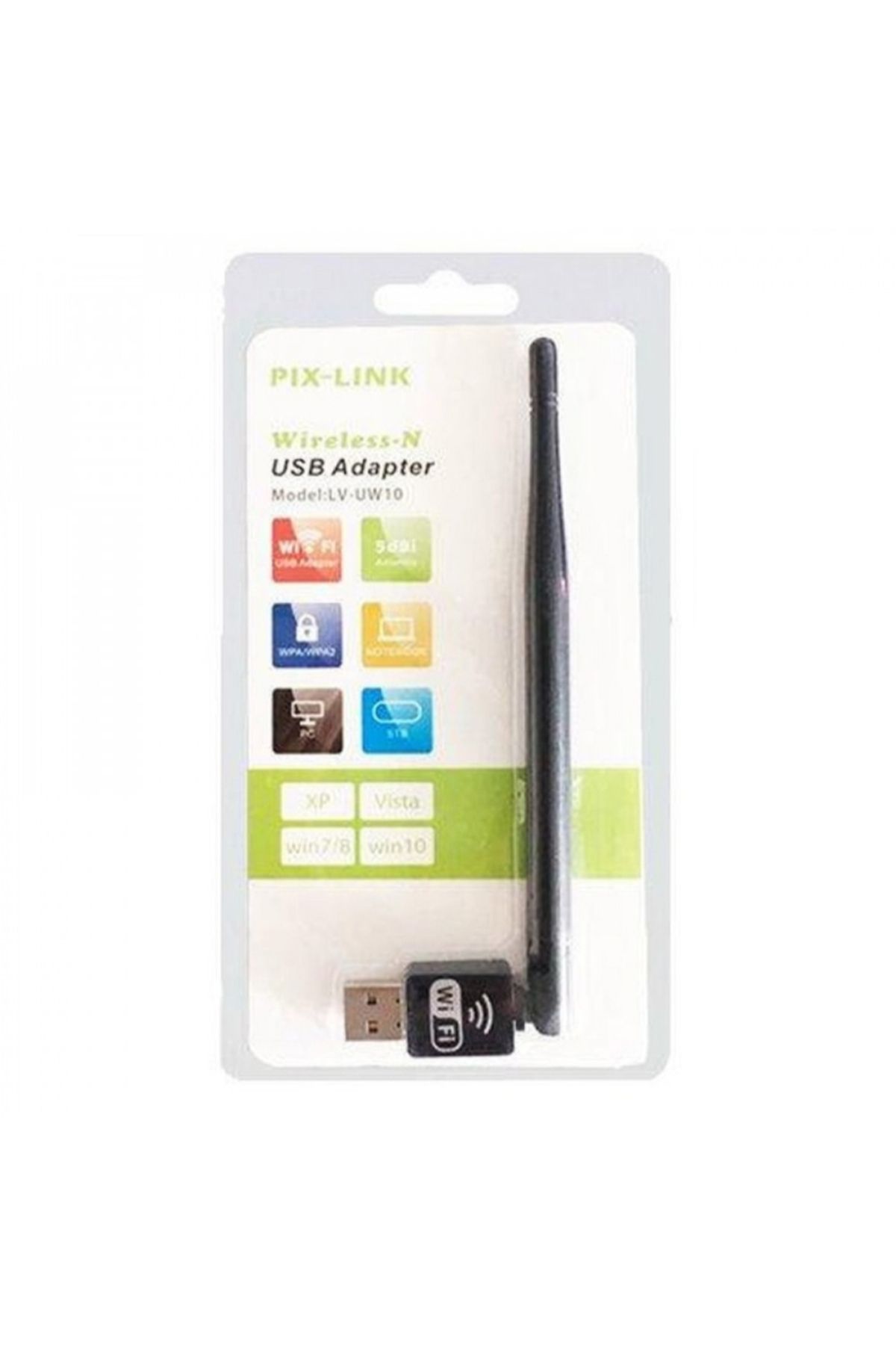 OEM 150Mbps Usb Antenli PC WiFi Kablosuz Alıcı Adaptör WLAN