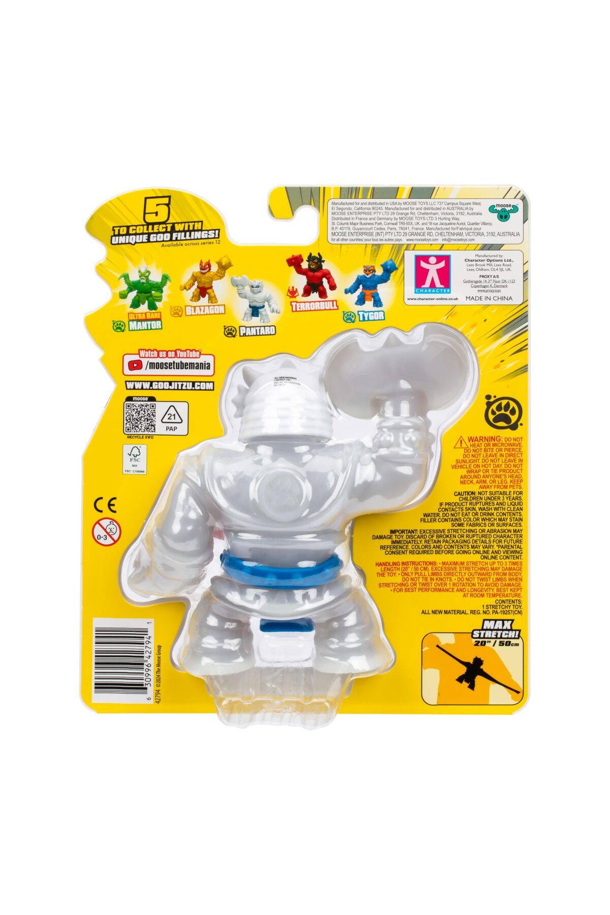 Heroes of Goo Jit Zu-Hero Pack Pantaro | Stretchy & Squishy Action Figure | Interactive Sensory Battle Toy 2