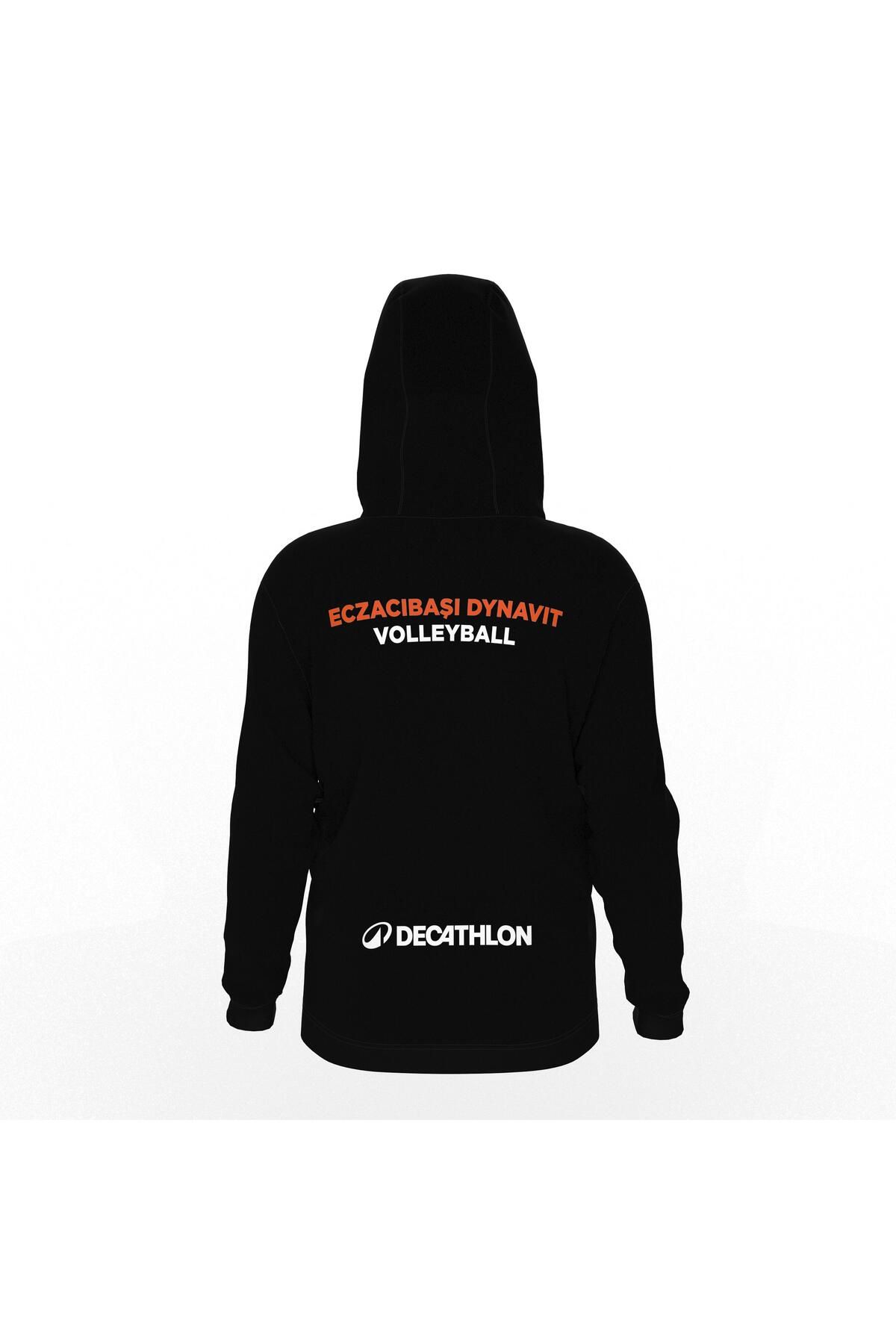 سویشرت ورزشی مشکی مردانه و والیبال کلاه اورجینال Decathlon