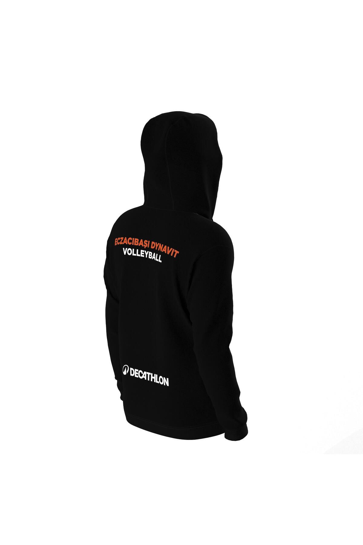 سویشرت ورزشی مشکی مردانه و والیبال کلاه اورجینال Decathlon