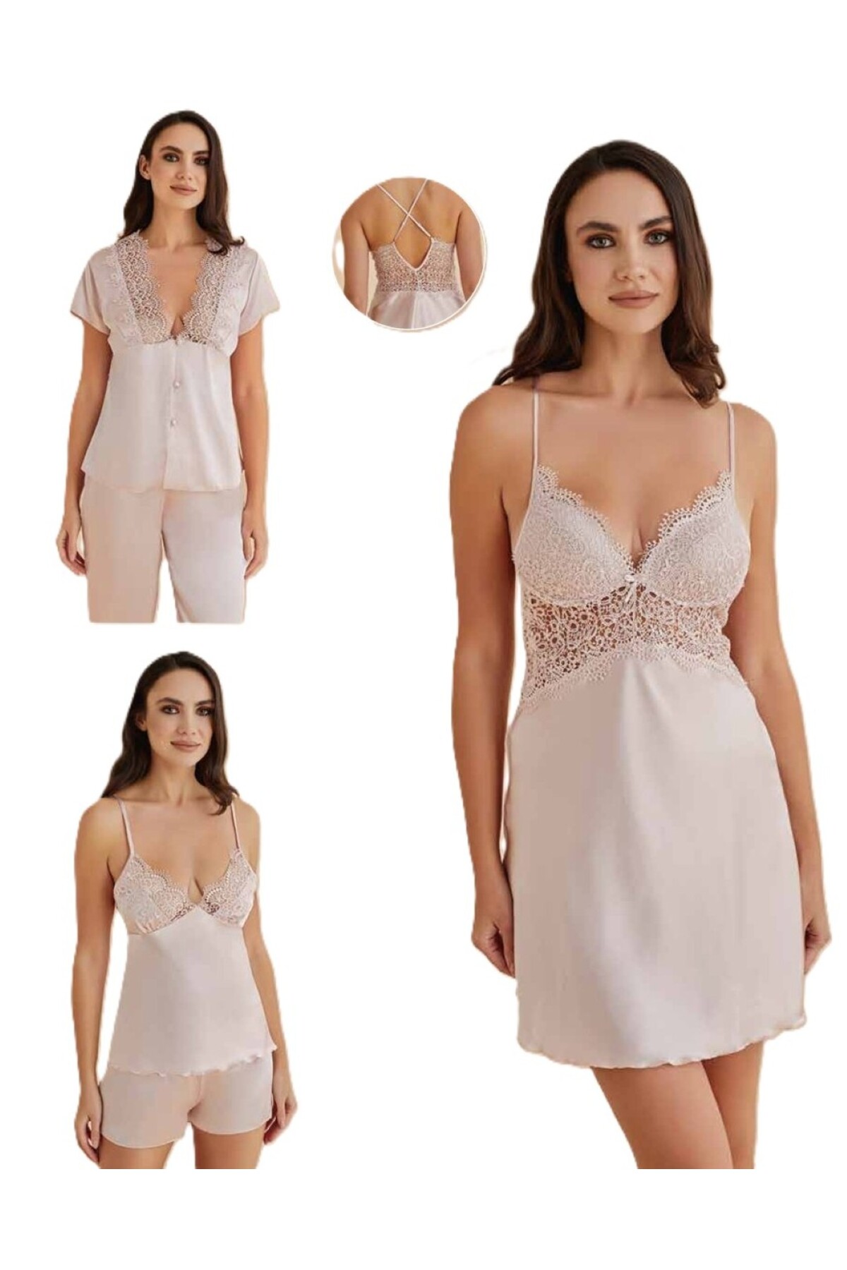 Loule Kadın 6'lı Saten Hediyelik & Çeyizlik Set D1.01.LL.02.016