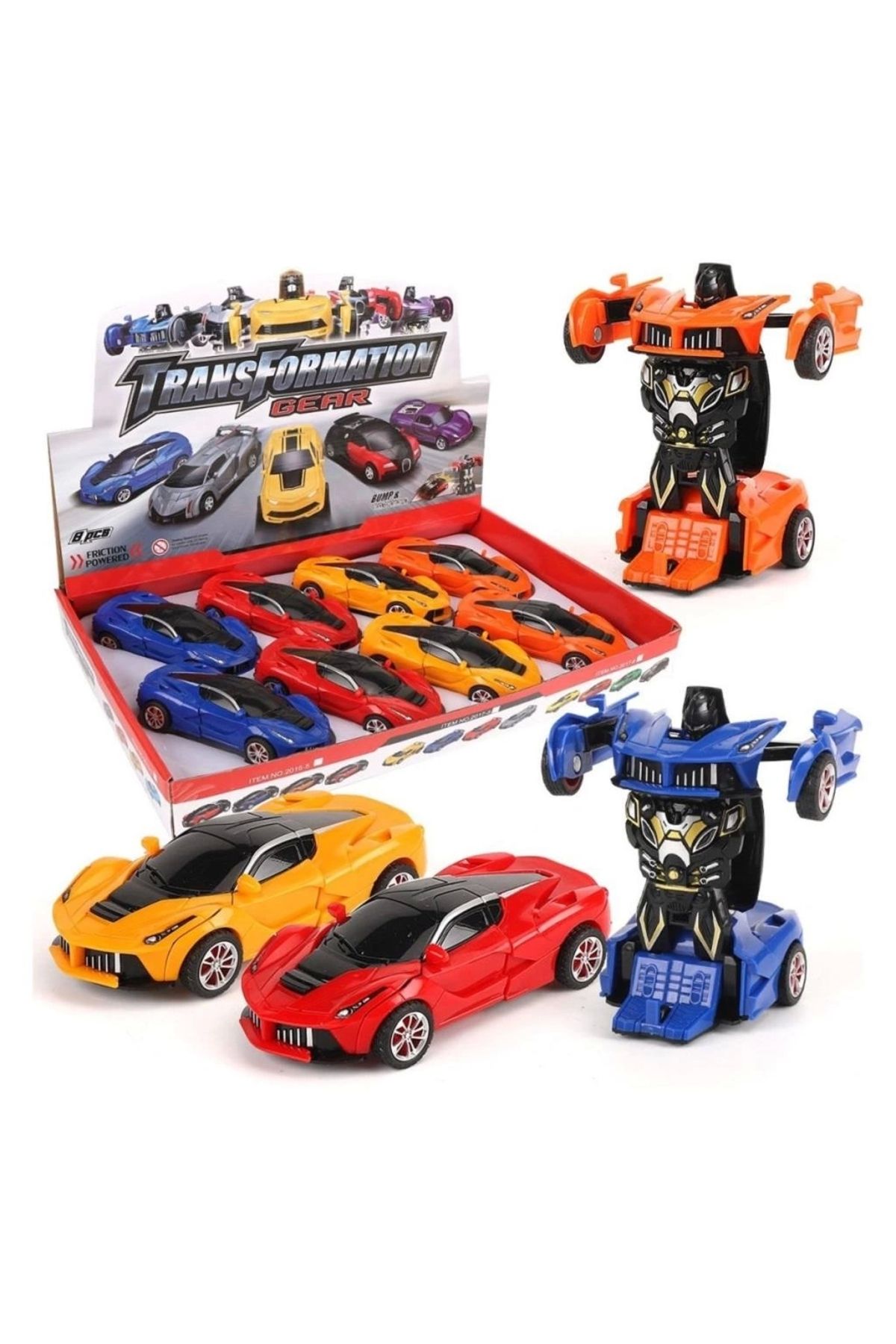 GLIMMERY KNS-2019-3 Sürtmeli Robota Dönüşen Araba
