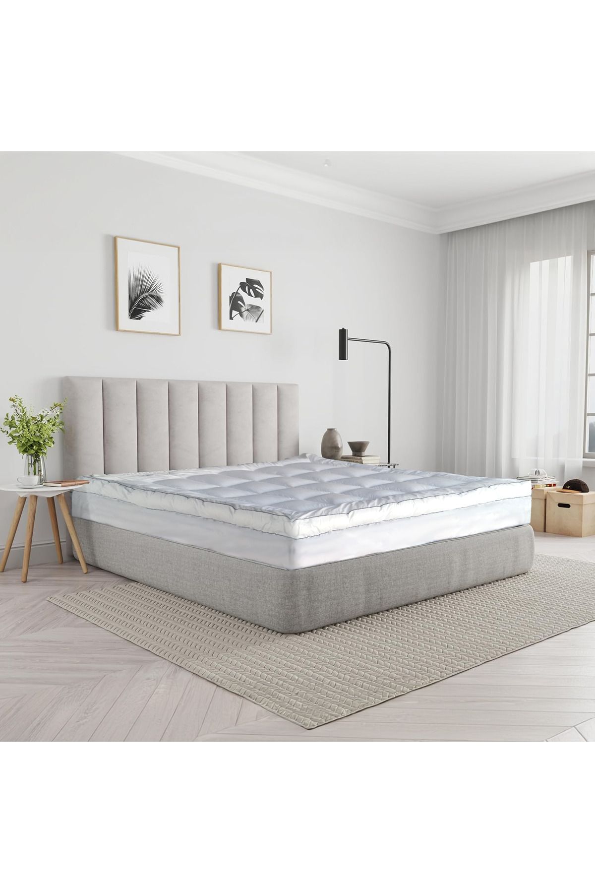 Comfort Experts-Hotel Style Mattress Topper 100% Cotton Double Size 200x200CM 4