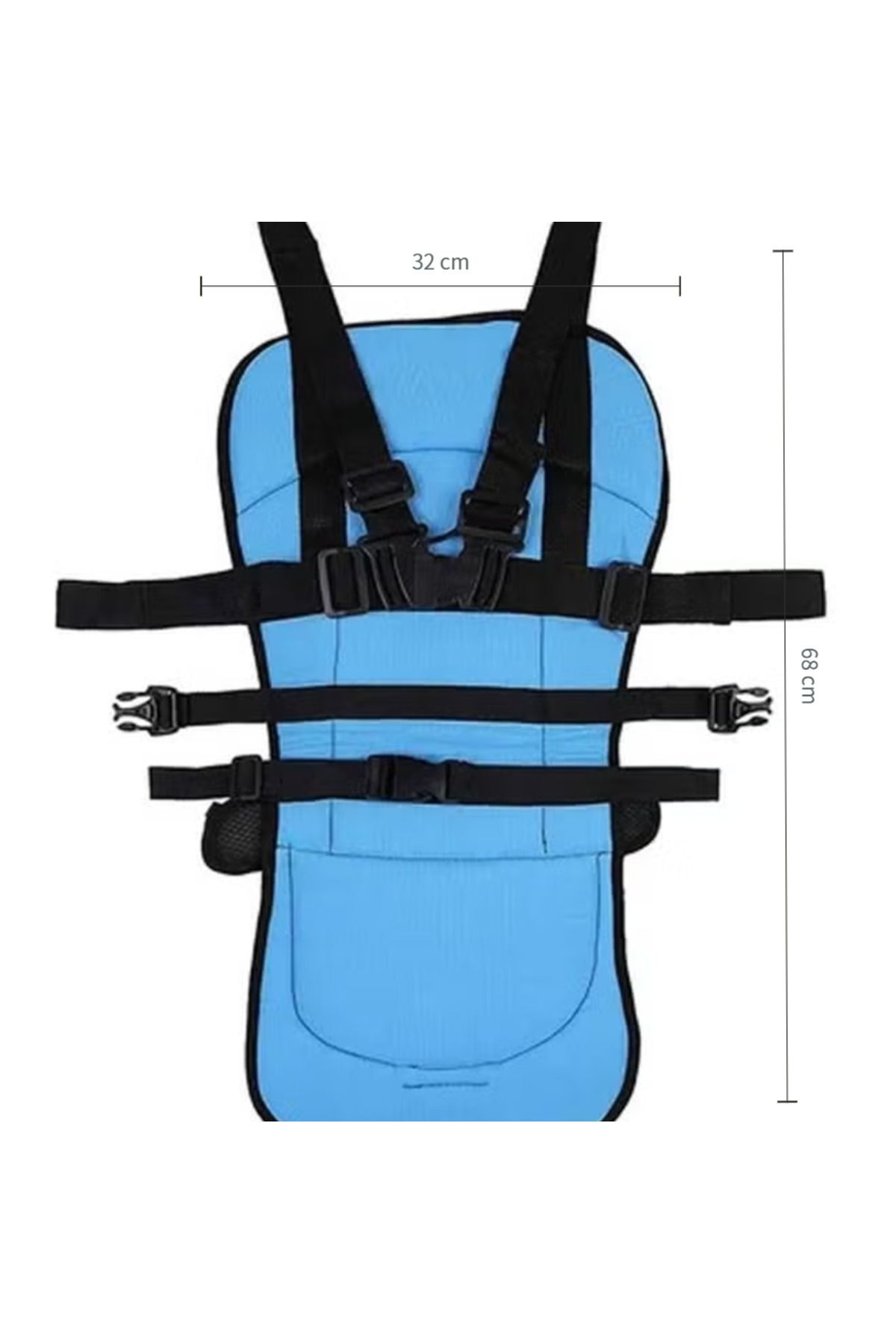 fulina-Portable car Child Safety seat, Travel car seat with car Strap for Children Aged 1+ 4