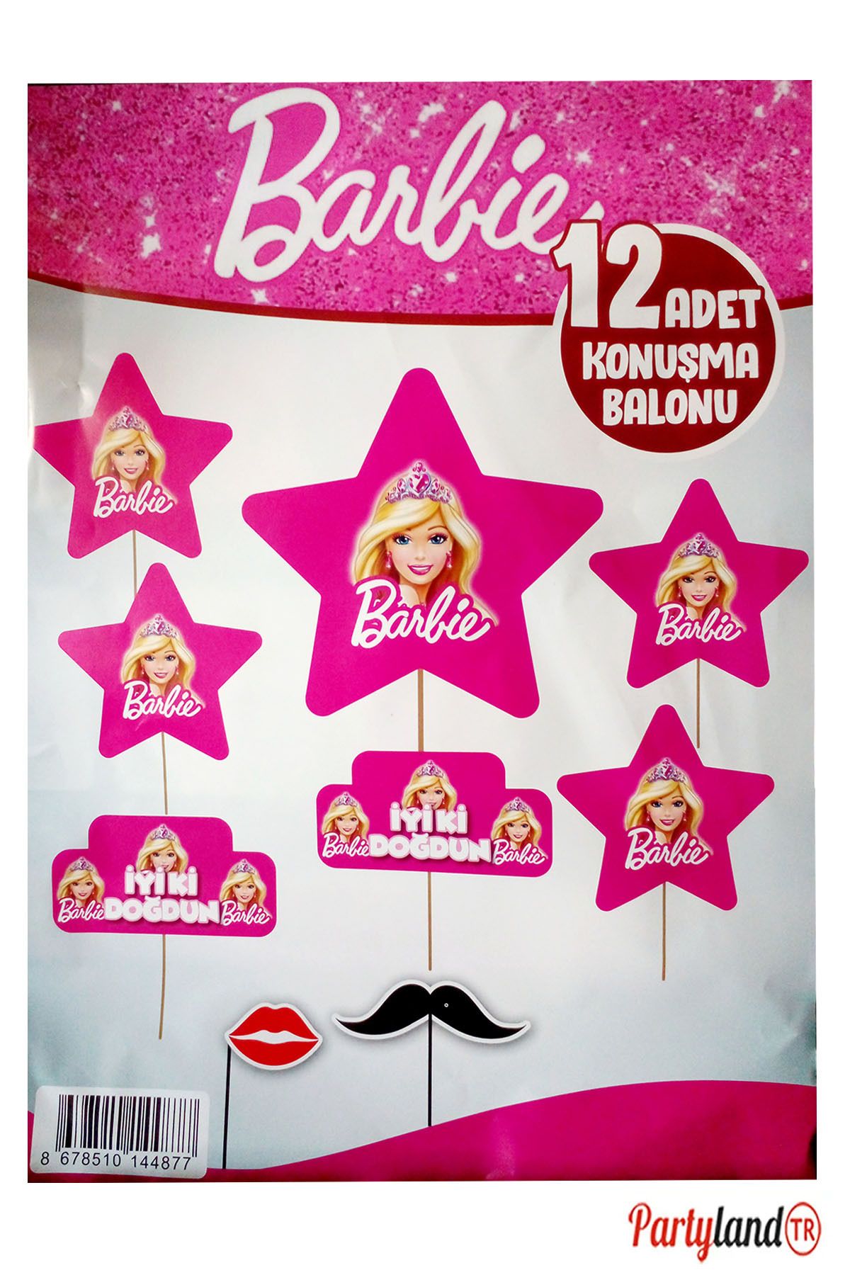 Barbie Barbi Konuşma Balonu 12 Adet