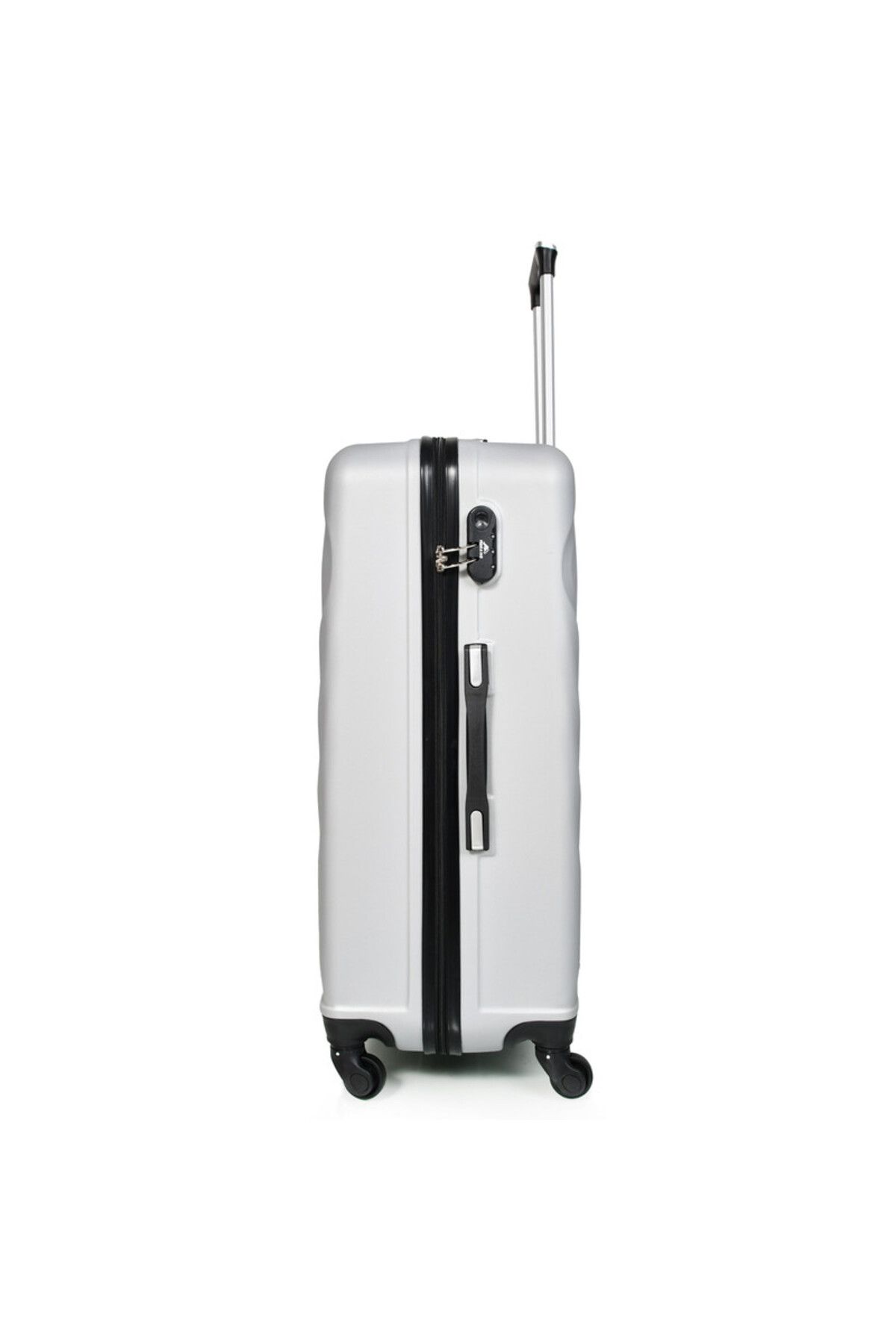 MORANO-3-Piece Unisex Morano Travel Luggage Trolley Set Silver Size 28''-24''-20'' Inches. 5