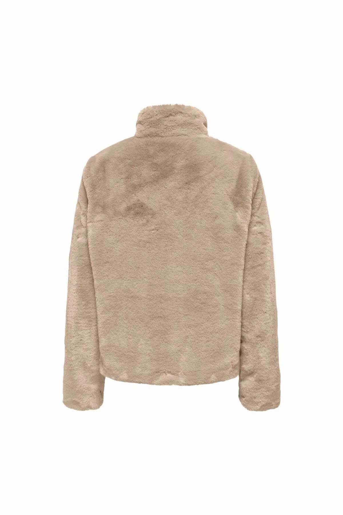 ONLY 15295423 ONLNEWVIDA FAUX FUR JACKET CC OTW görsel 5