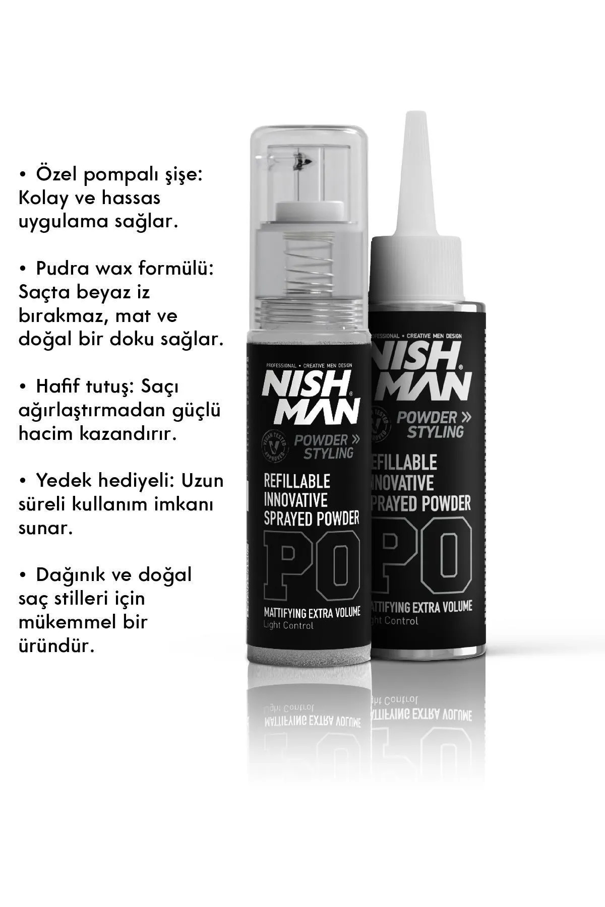 Püskürtülebilir Pudra Wax P0 - İkili Set - Özel Pompalı Şişe — NGP040 — تصویر 2 از 4