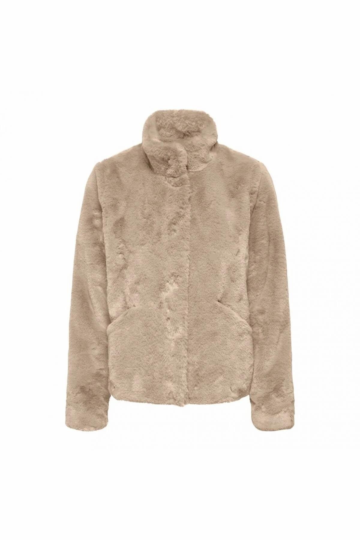 ONLY 15295423 ONLNEWVIDA FAUX FUR JACKET CC OTW görsel 4