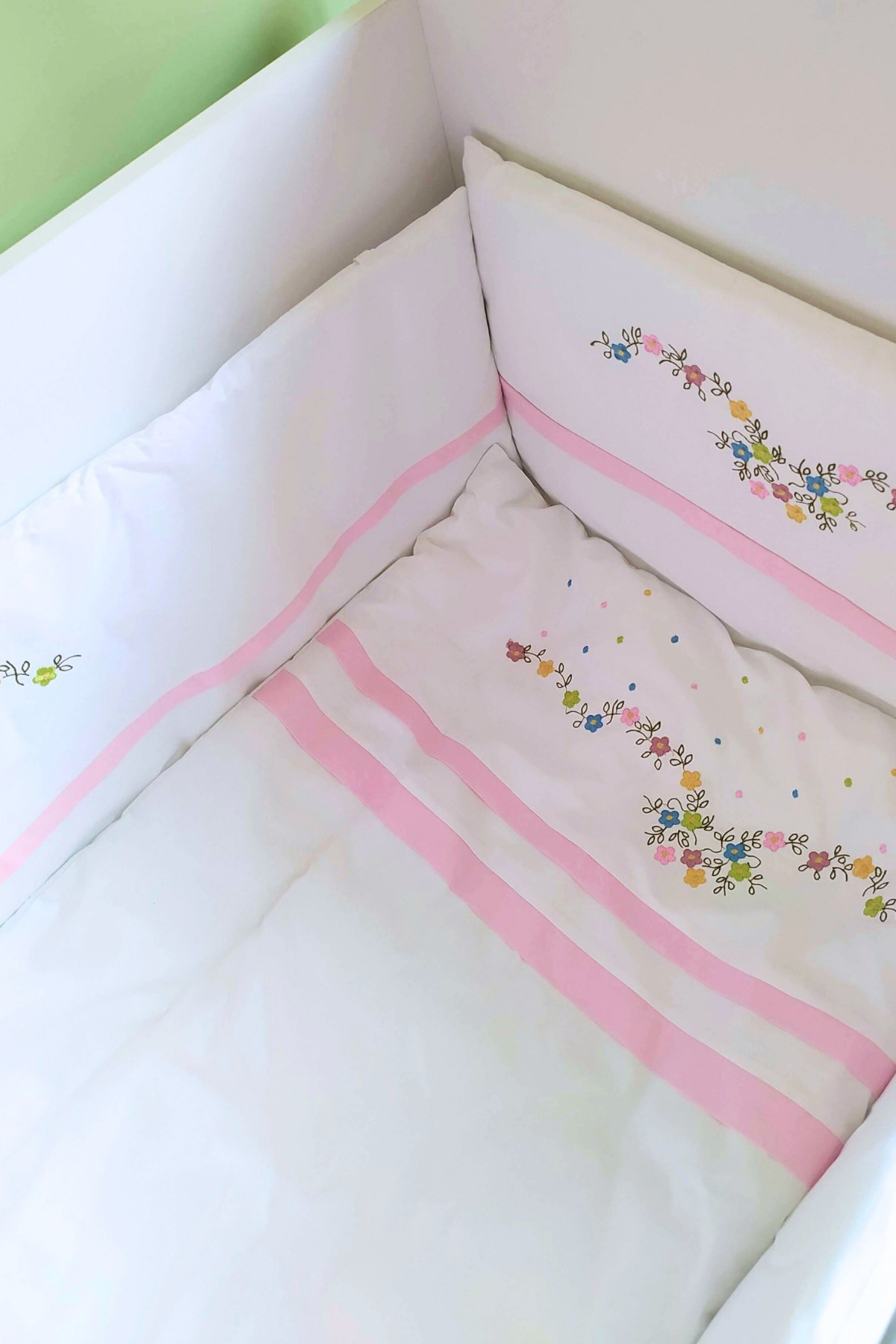 Kista Baby Bebek Uyku Seti Nevresim Takımı 80x130 Flower Pembe fotoğrafı 6 (önizleme)