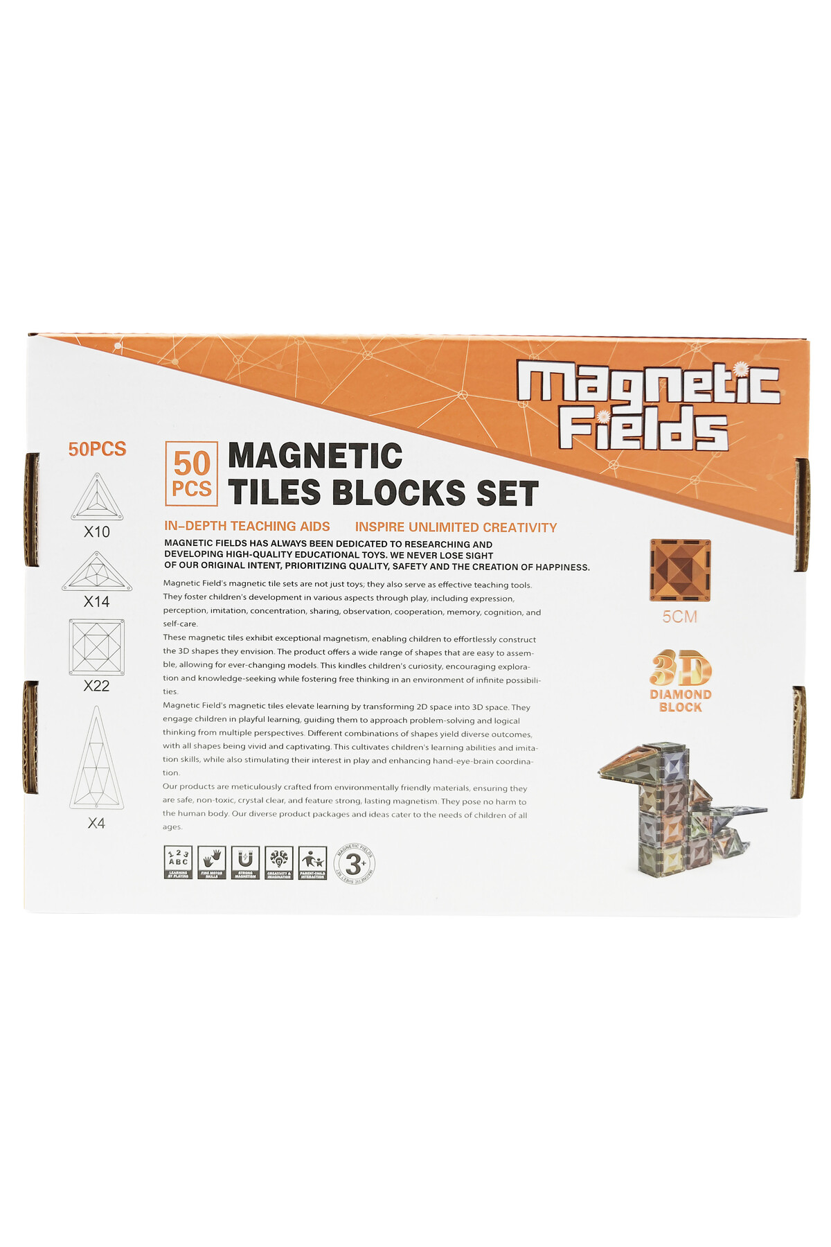 مجموعه بلوک‌های مغناطیسی – ۵۰ عدد