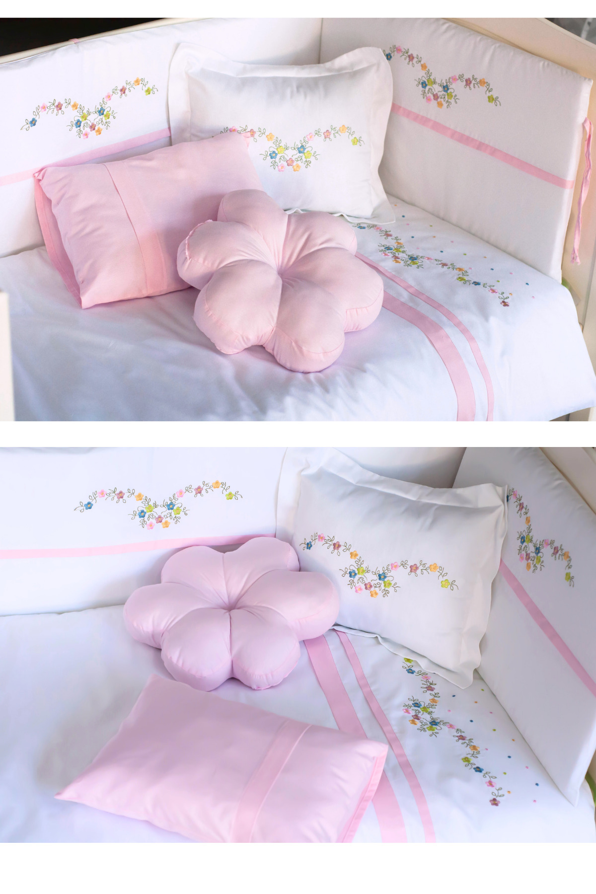 Kista Baby Bebek Uyku Seti Nevresim Takımı 80x140 Flower Pembe fotoğrafı 5 (önizleme)