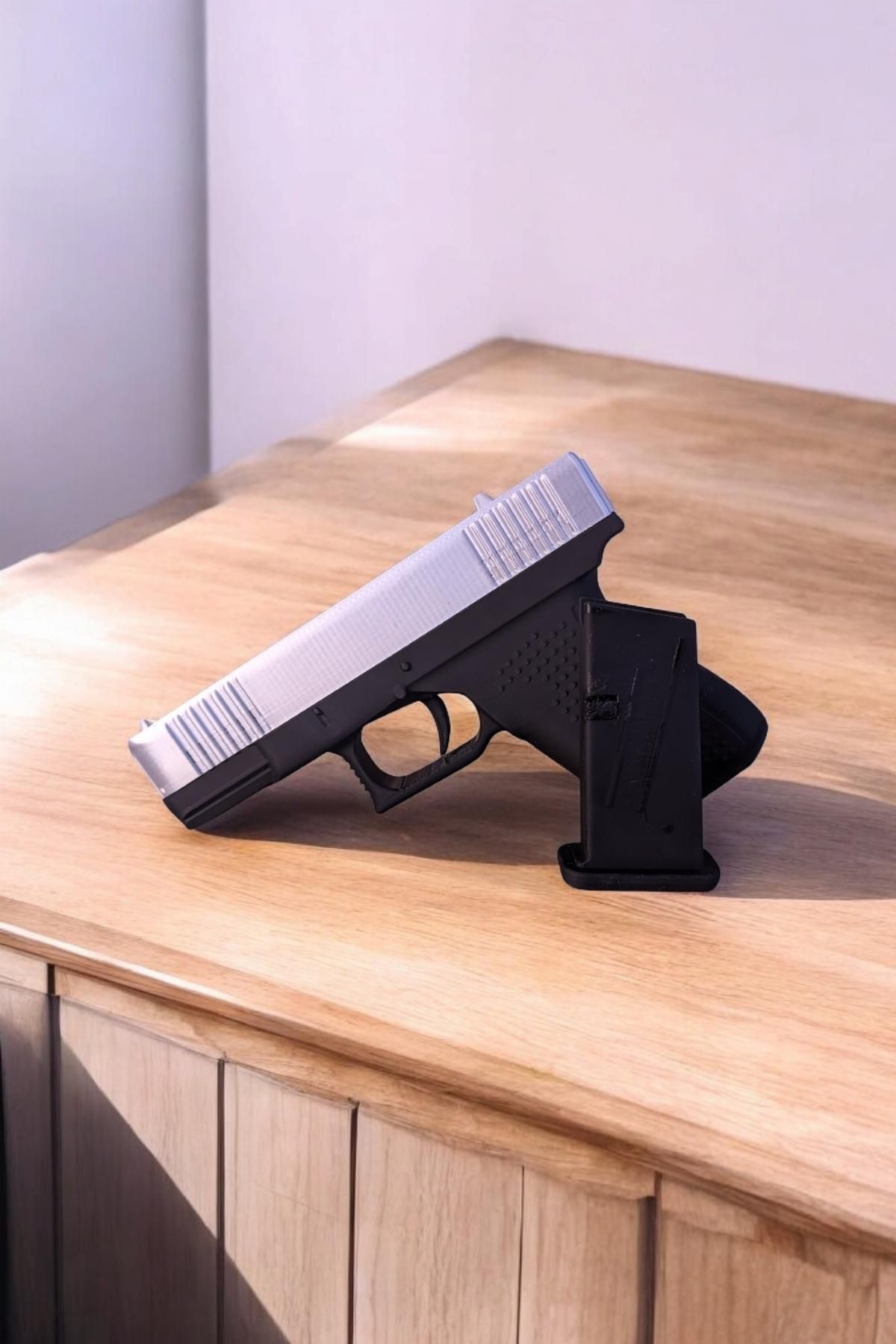 3DŞehri-Glock 19 Movable Special Design - Silver Slider 5