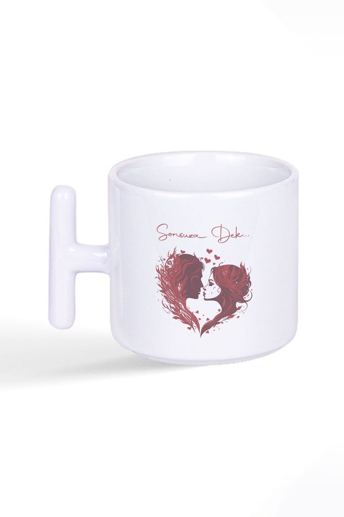 qoeuyl boutique-Forever Dear Custom Gift Valentine's Day Printed Latte Cup t Mug Cup with Handle 1