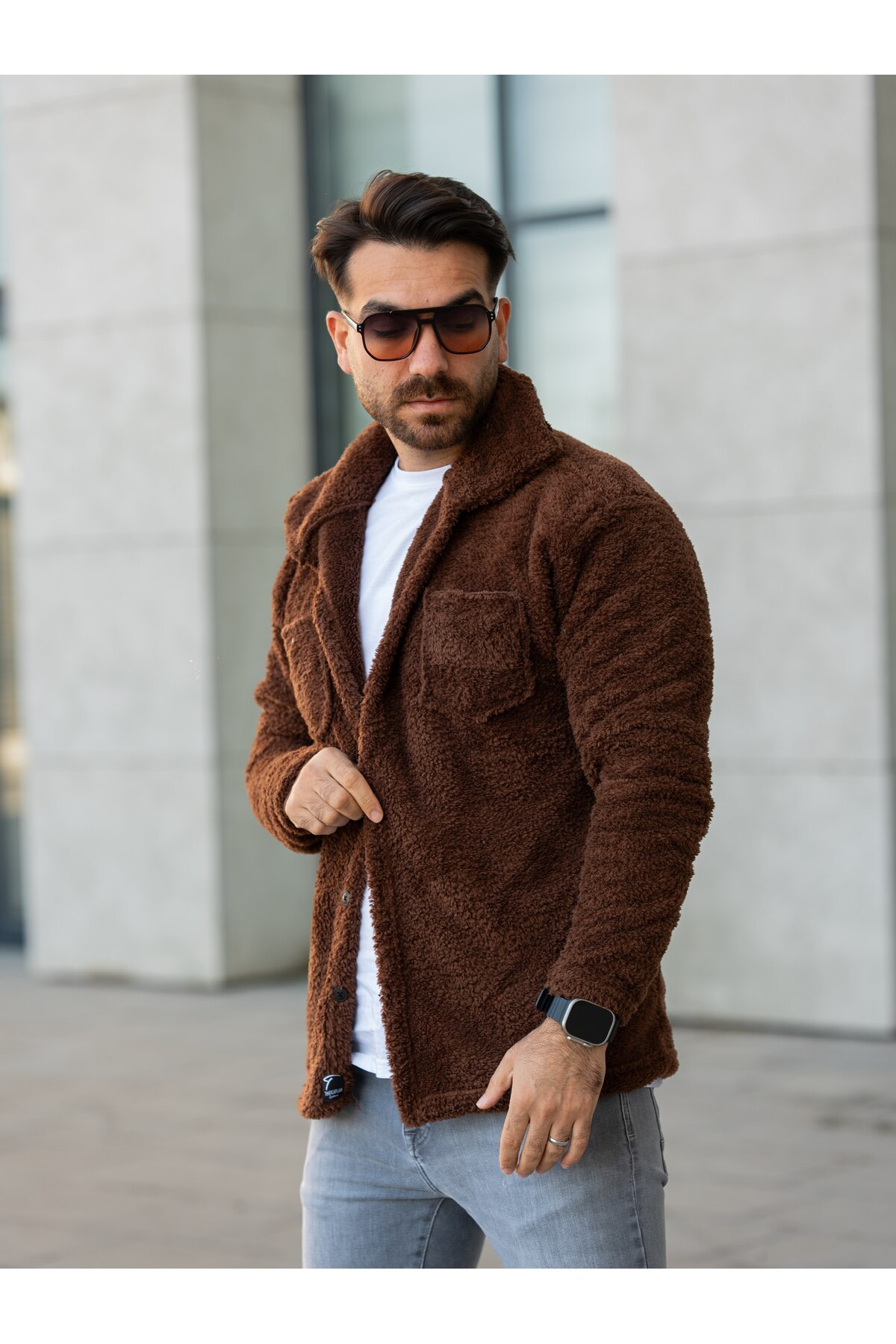 2'li Unisex Peluş Polar Hırka ve 100 ml Parfüm — رنگارنگ OTK-HRK — تصویر 3 از 4