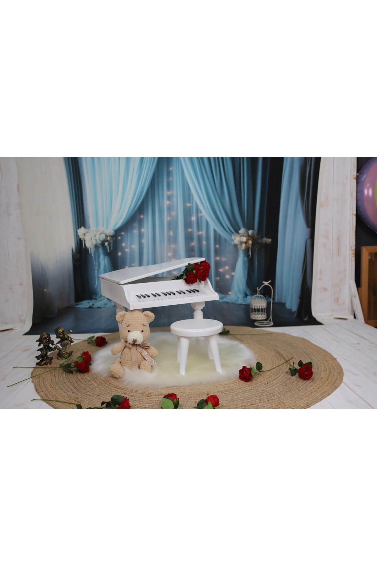Dekoratif ahşap piyano - 5