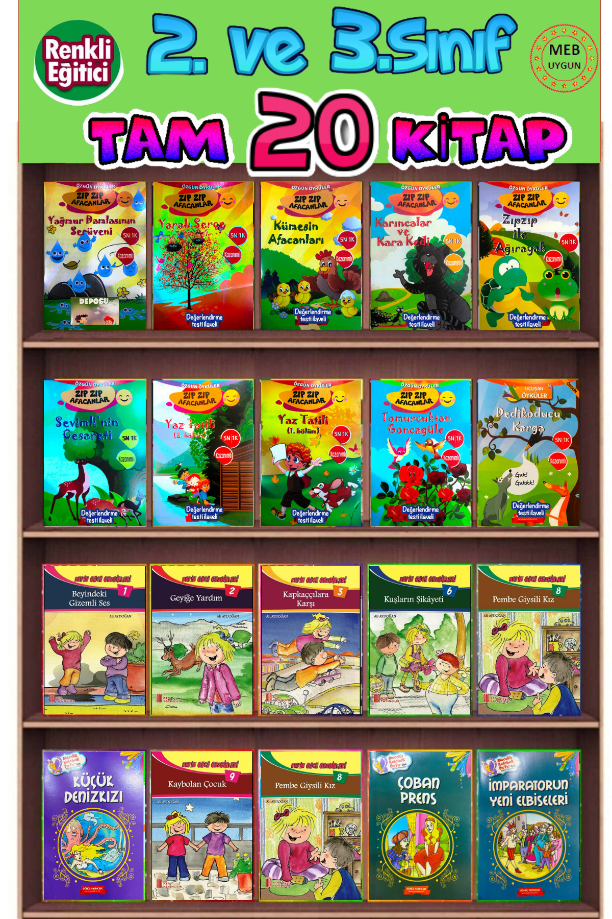 GÖNÜL YAYINCILIK 2.sınıf Öğrencilerinin Zevkle Okuyacağı Süper 20^li Hikaye Seti fotoğrafı 2 (önizleme)