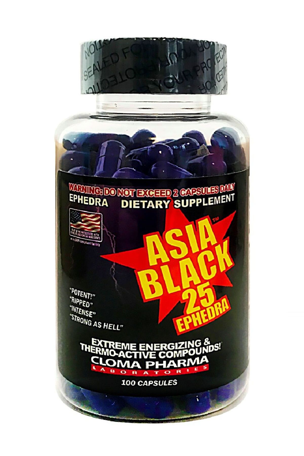 Asia Cloma Black 25 Fat Burner 100 Kapsül