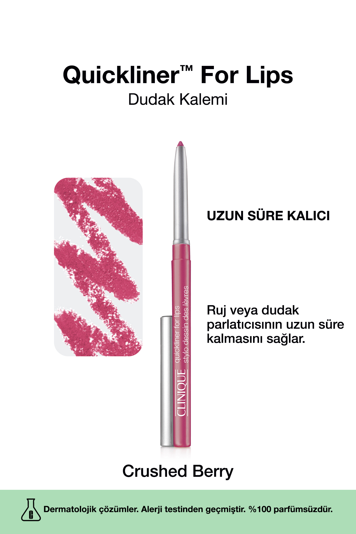Clinique Quickliner For Lips Dudak Kalemi - Renk: Crushed Berry 0.3g | Uzun Süre Kalıcı — زرشکی 4771