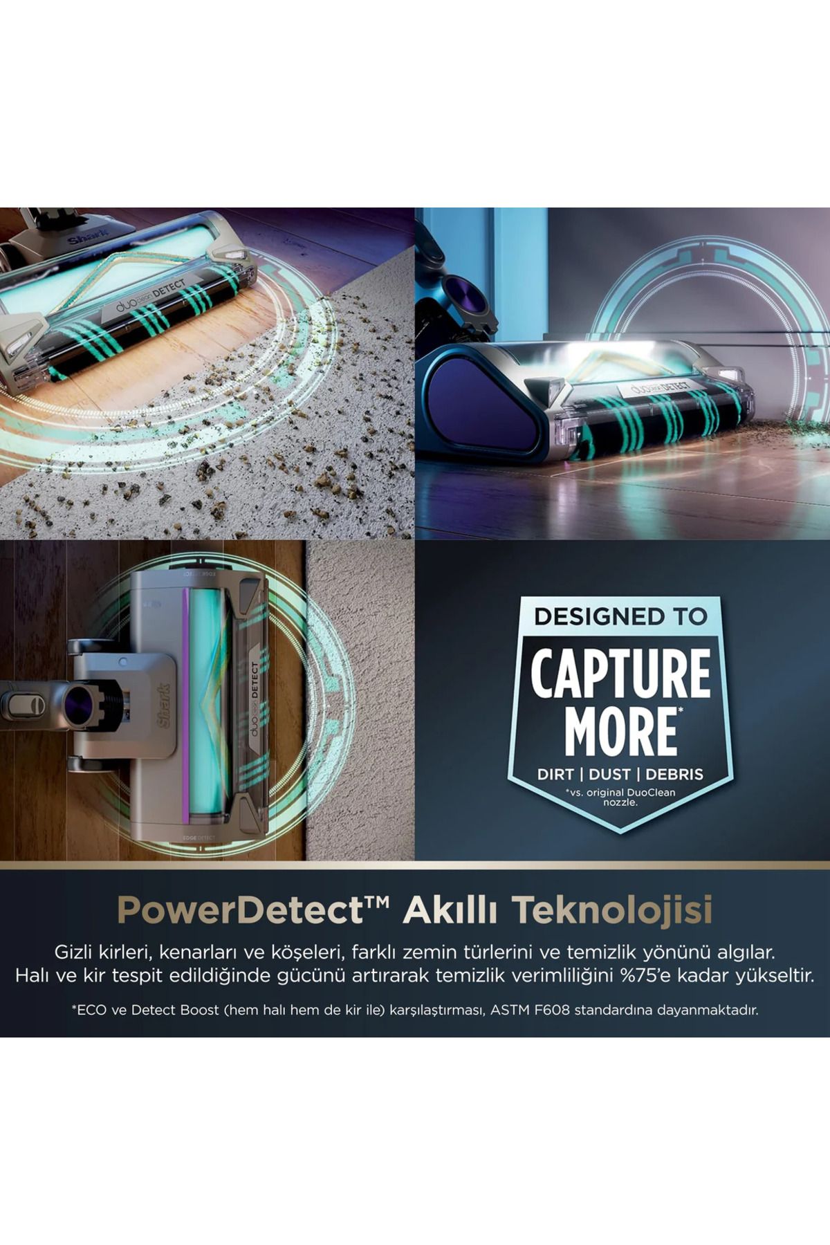 PowerDetect Clean&Empty Auto-Empty Sistemli Pet Başlıklı  Şarjlı Dikey Süpürge 70 dk'ye kadar Şarj - 5