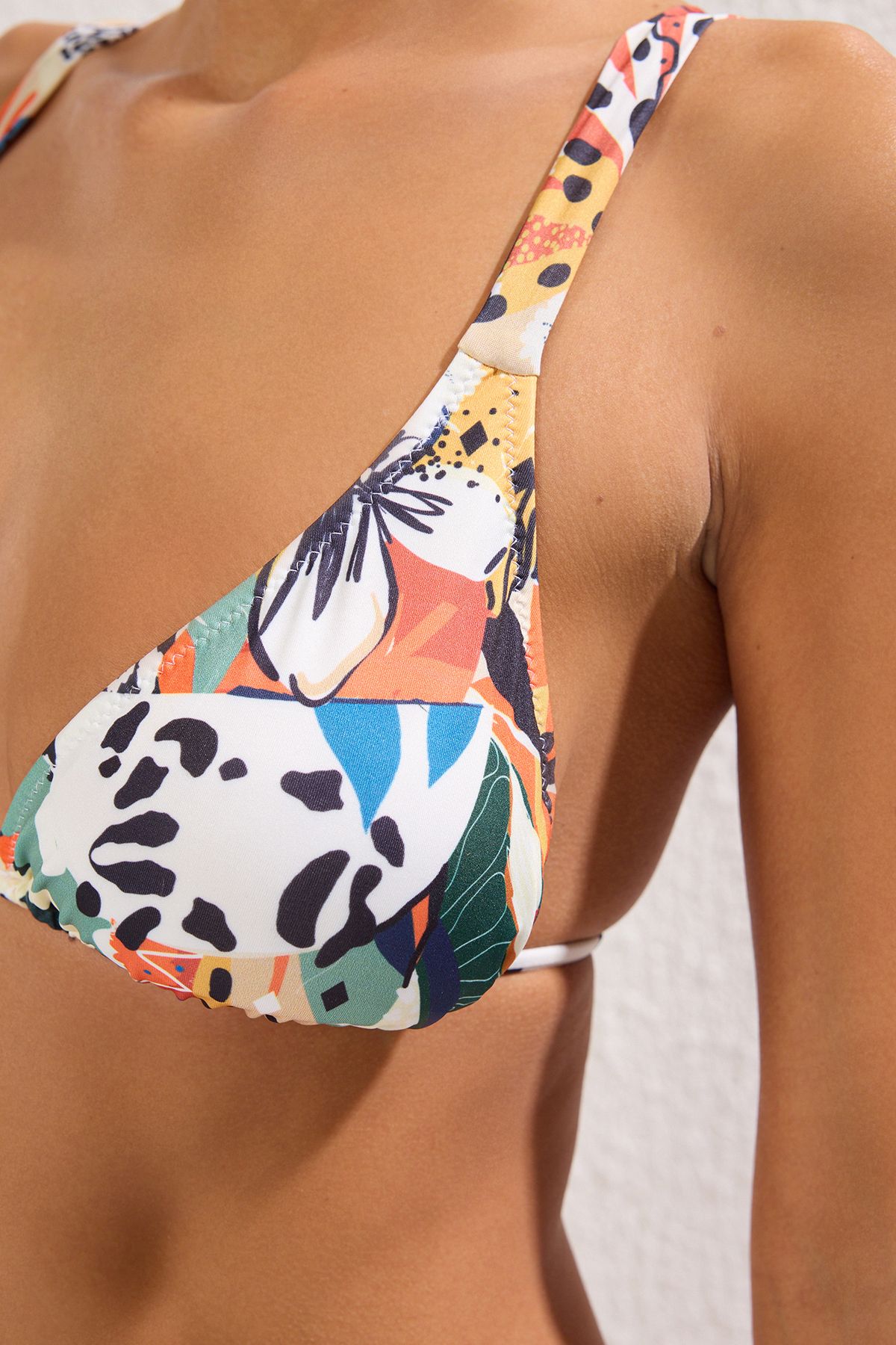 Trendyol Collection-Abstract Patterned Triangle Regular Bikini Set Tbess25Bt00098 4