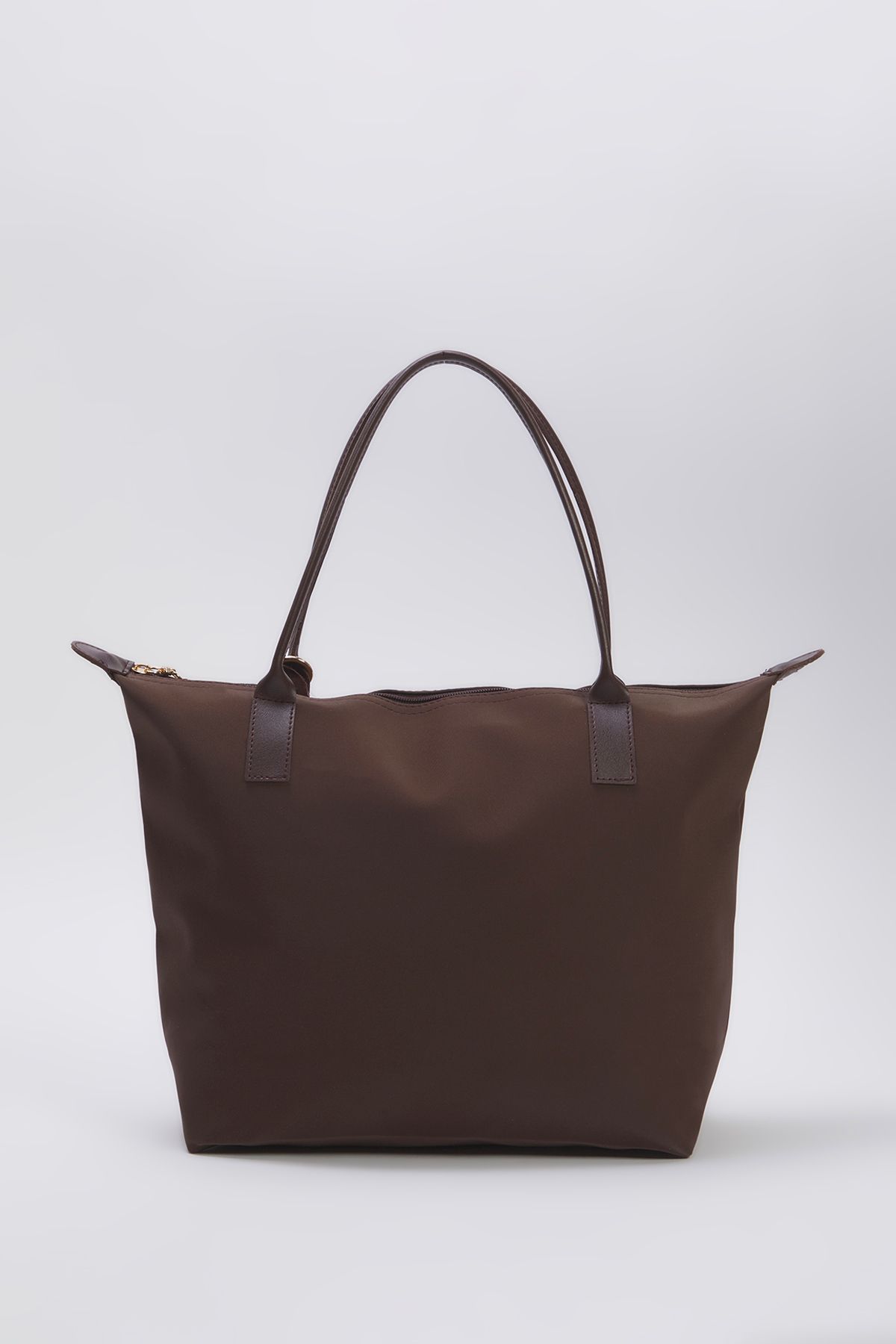 TRENDYOL SHOES-Női Maxi Tote válltáska barna varázslatos kiegészítővel TAKSS25OC00018 7