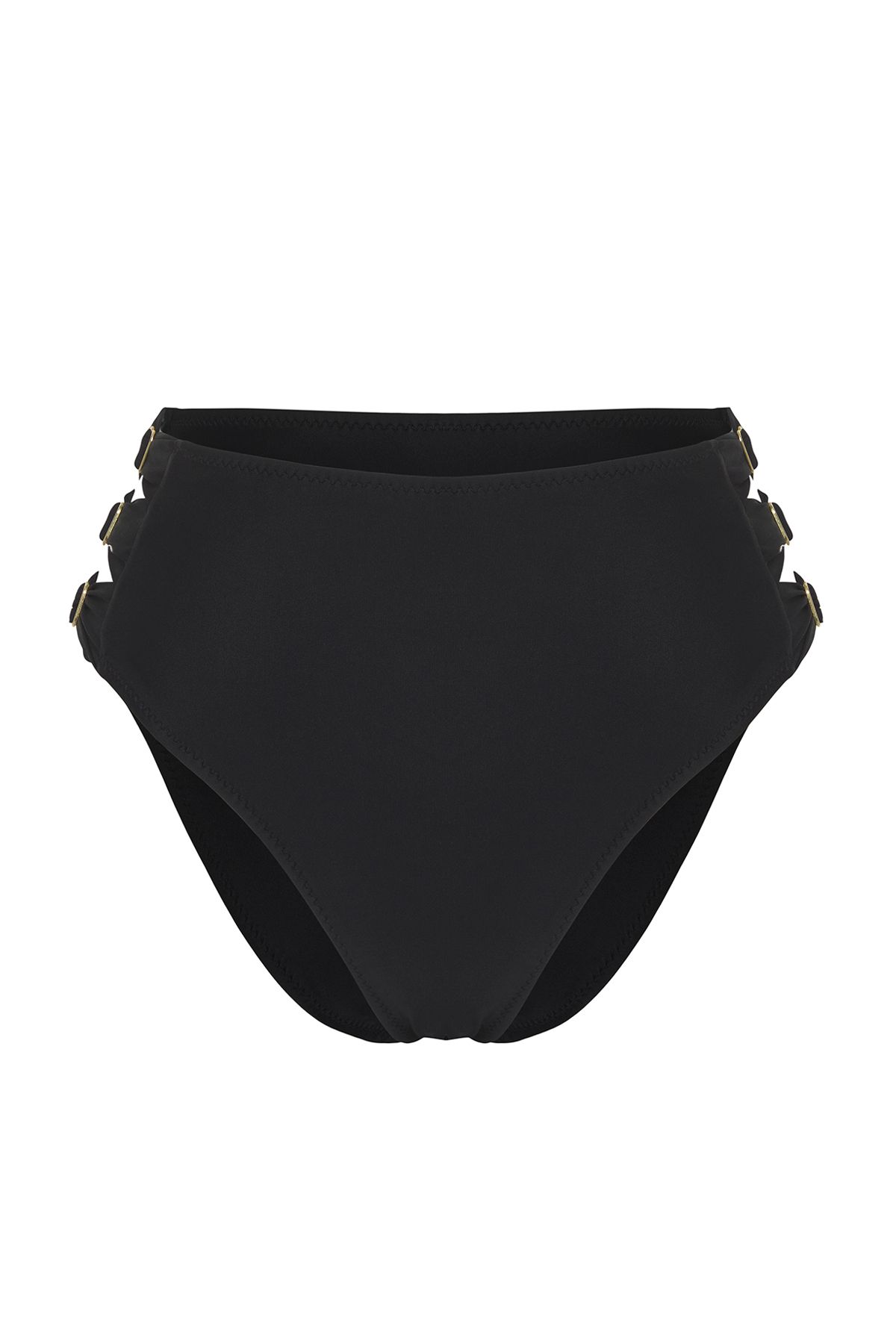 Trendyol Collection Czarny Wysoki Stan, Dołączony Regularny Dół Od Bikini Kobieta - 36