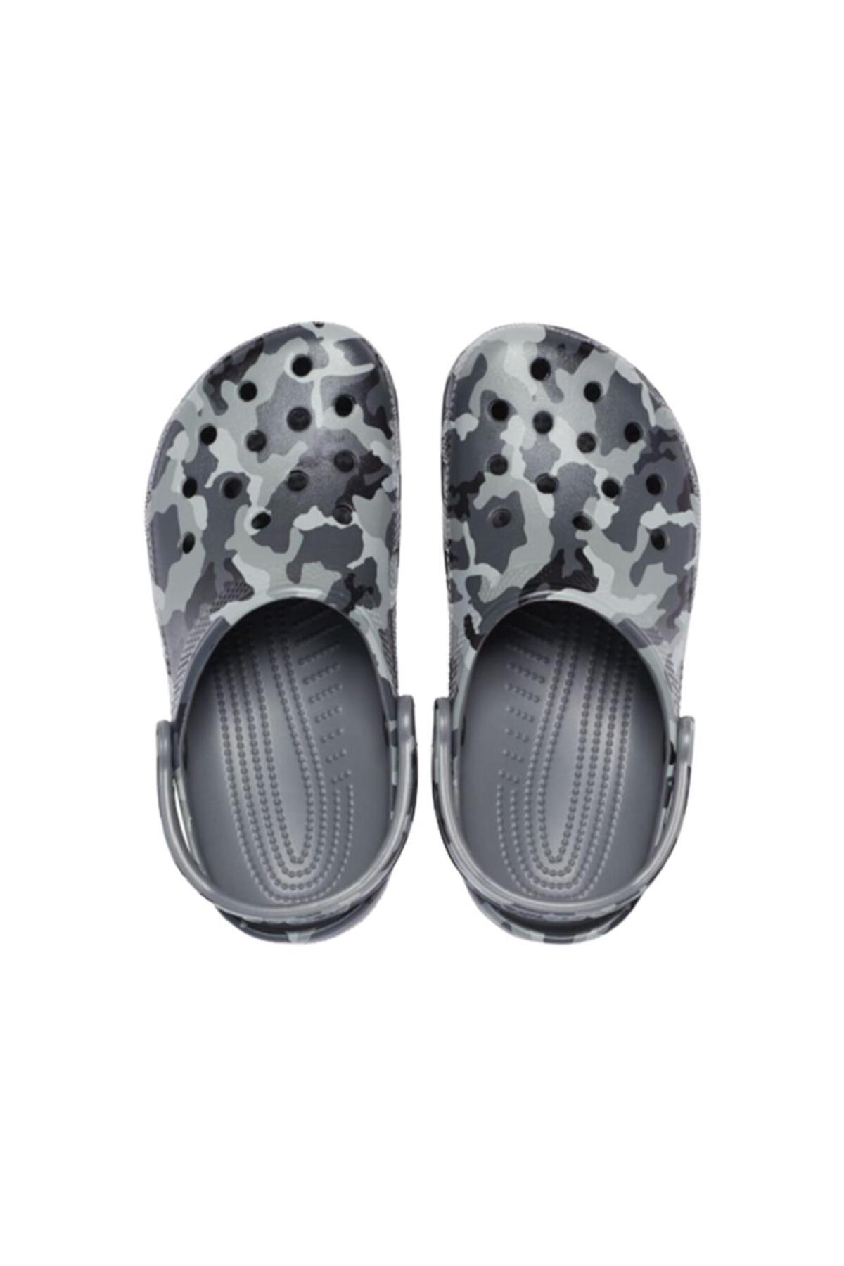 Crocs Classic Printed Camo Clog 206454-0ıe Unisex Gri-siyah Sandalet ...