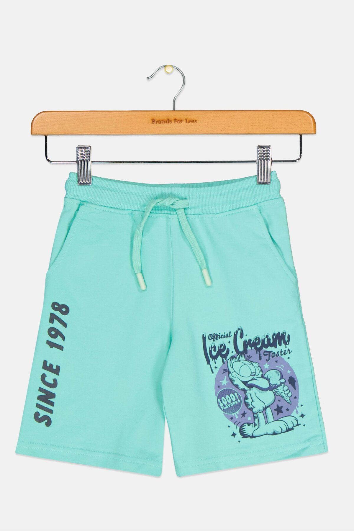 GARFIELD-Toddlers Boy Garfield Basic Short, Dark Aqua 1