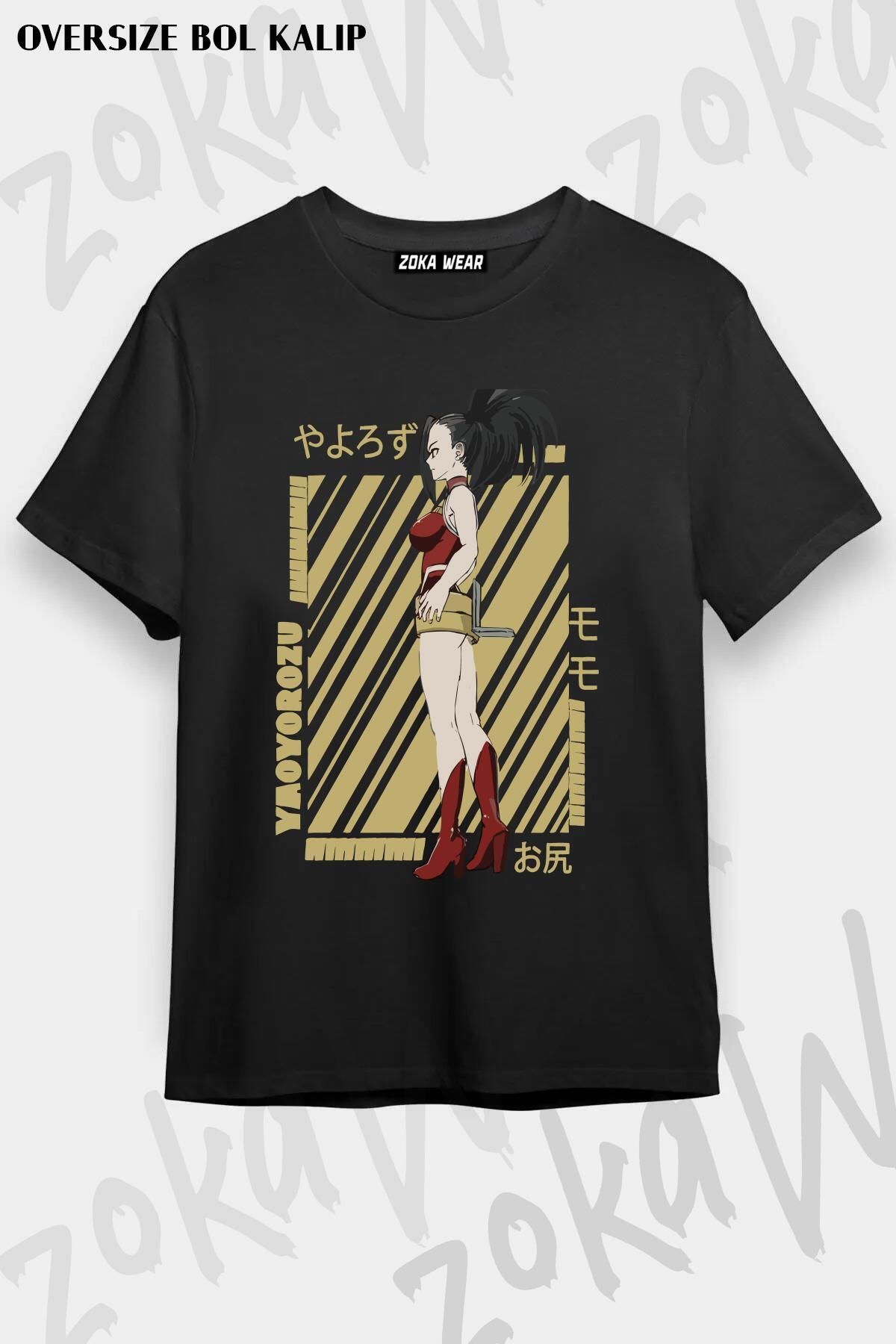 ZOKAWEAR-Unisex Oversize Fit My Hero Academia Momo Design Printed Tshirt 1