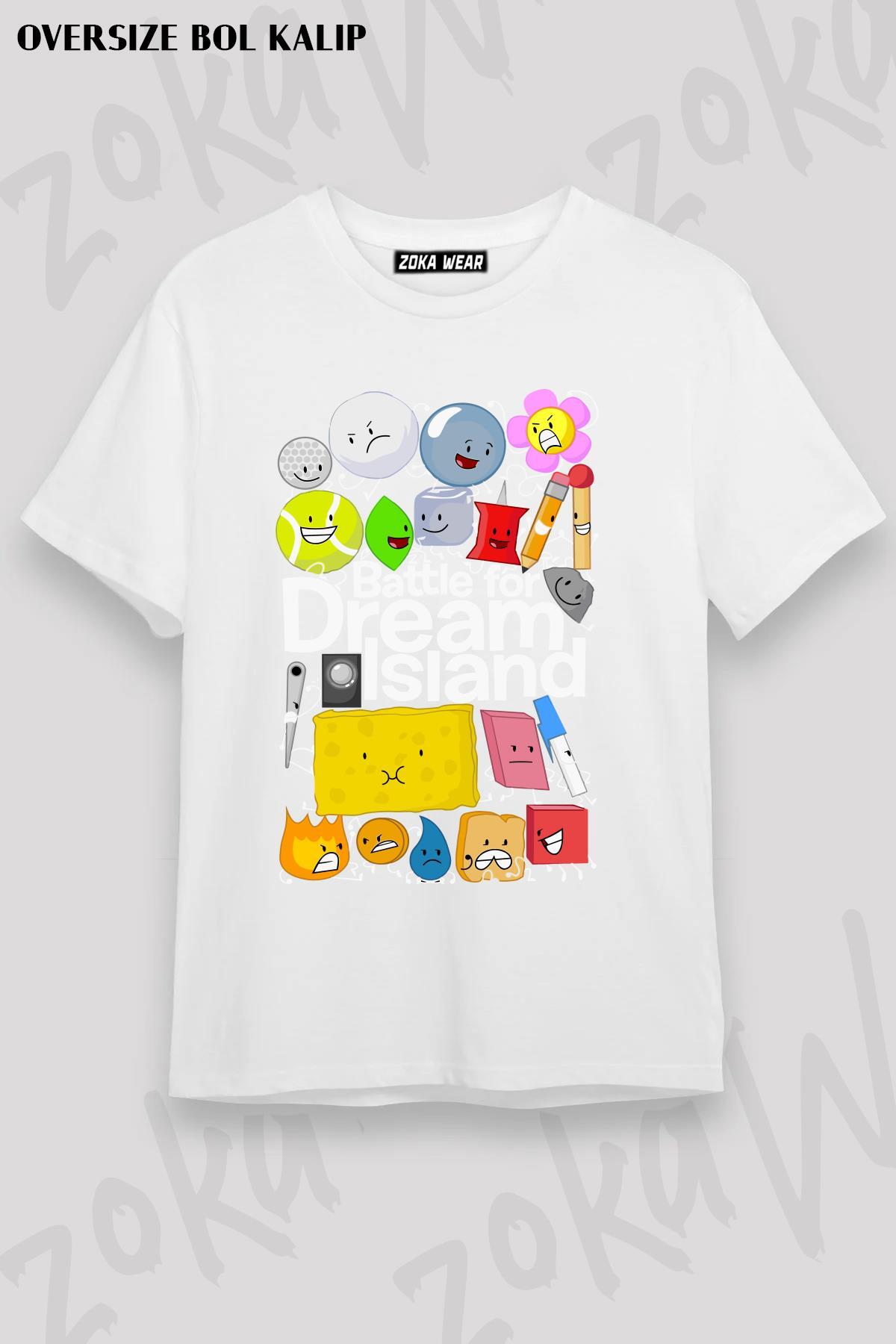 ZOKAWEAR Unisex Oversize Kalıp BFDI Poster Tasarım Baskılı Tshirt