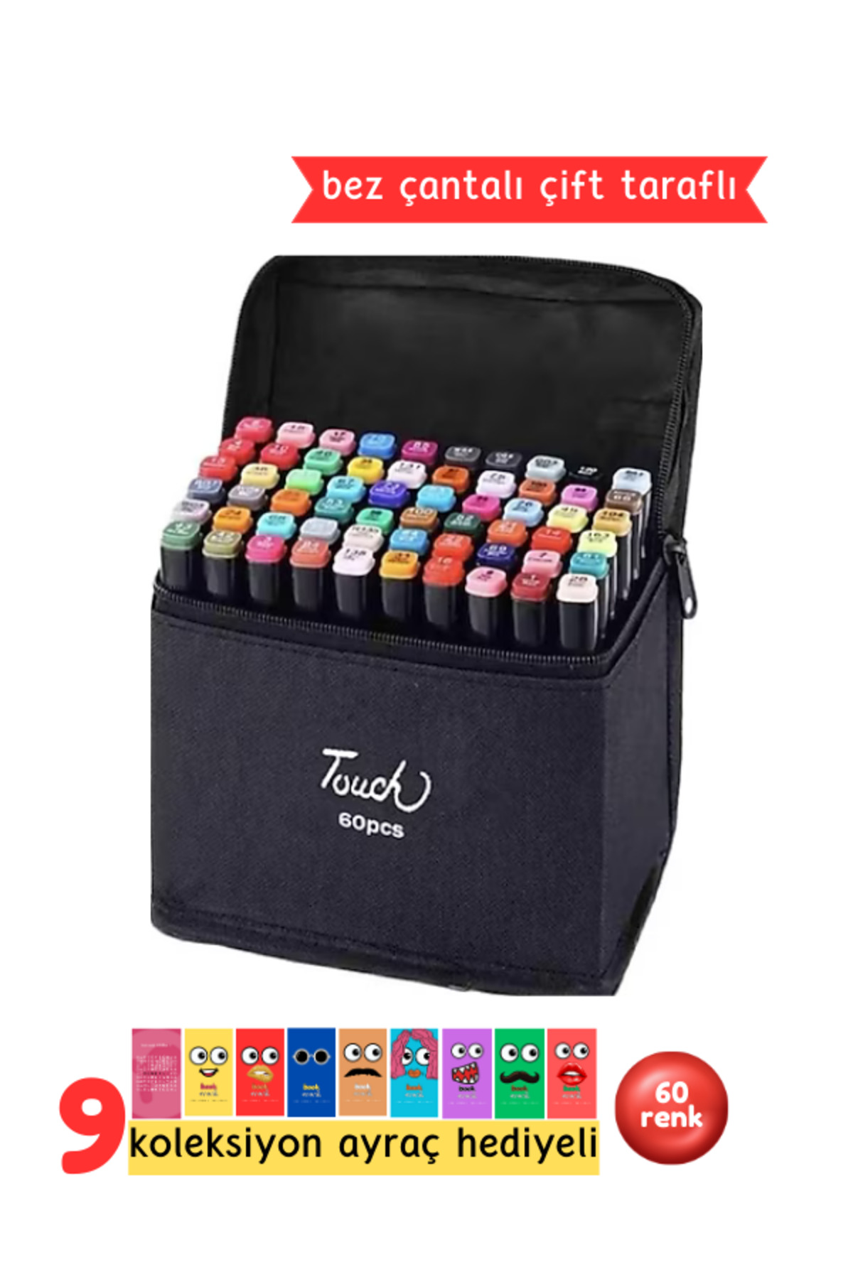 TouchRAM 16GB 3600 2枚セット Genel Markalar Touch Marker Art Çift Uçlu 60 Adet Kalem Seti