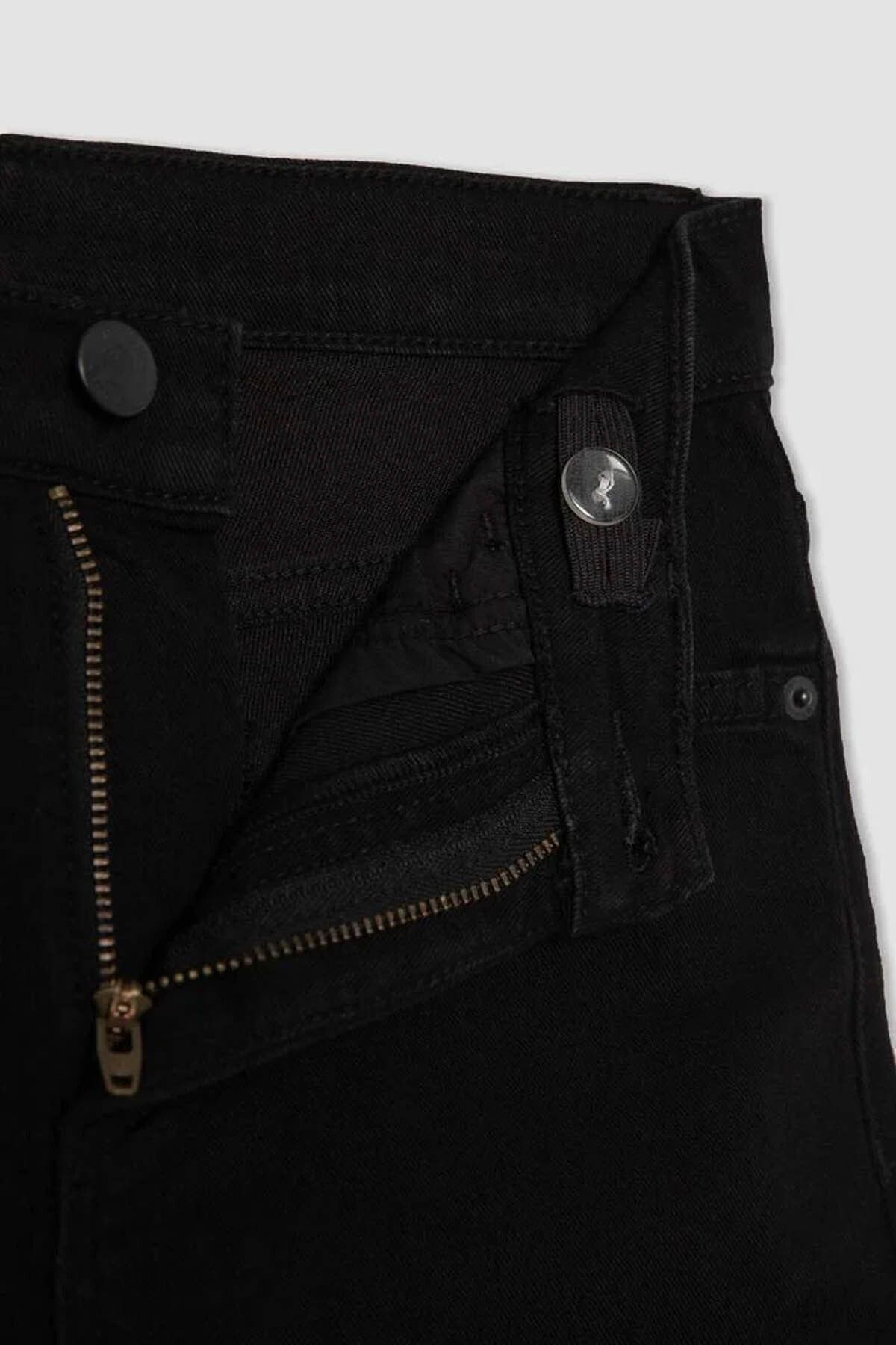 DeFacto-Jungen-Jeans mit gerader Passform und Standardbein, Basic-Hose B5445a824sm 6
