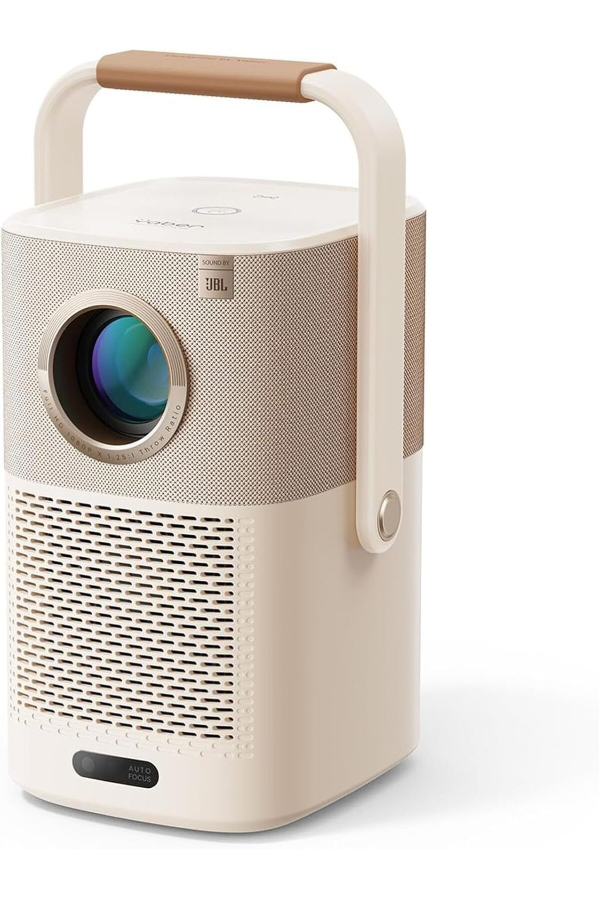 YABER-جهاز عرض محمول (بطارية مدمجة)، ومكبرات صوت JBL، ودونجل USB للتلفزيون بنظام Android، ويدعم Alexa وNFC 1