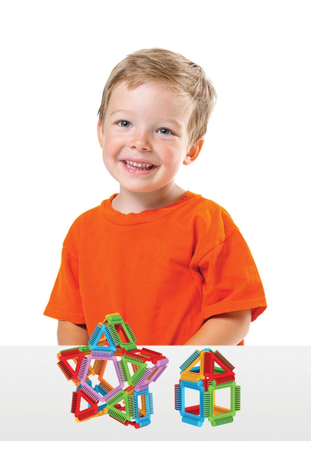 a v d a-96 Pieces Geometric Puzzle Block - Construction Building Blocks 8