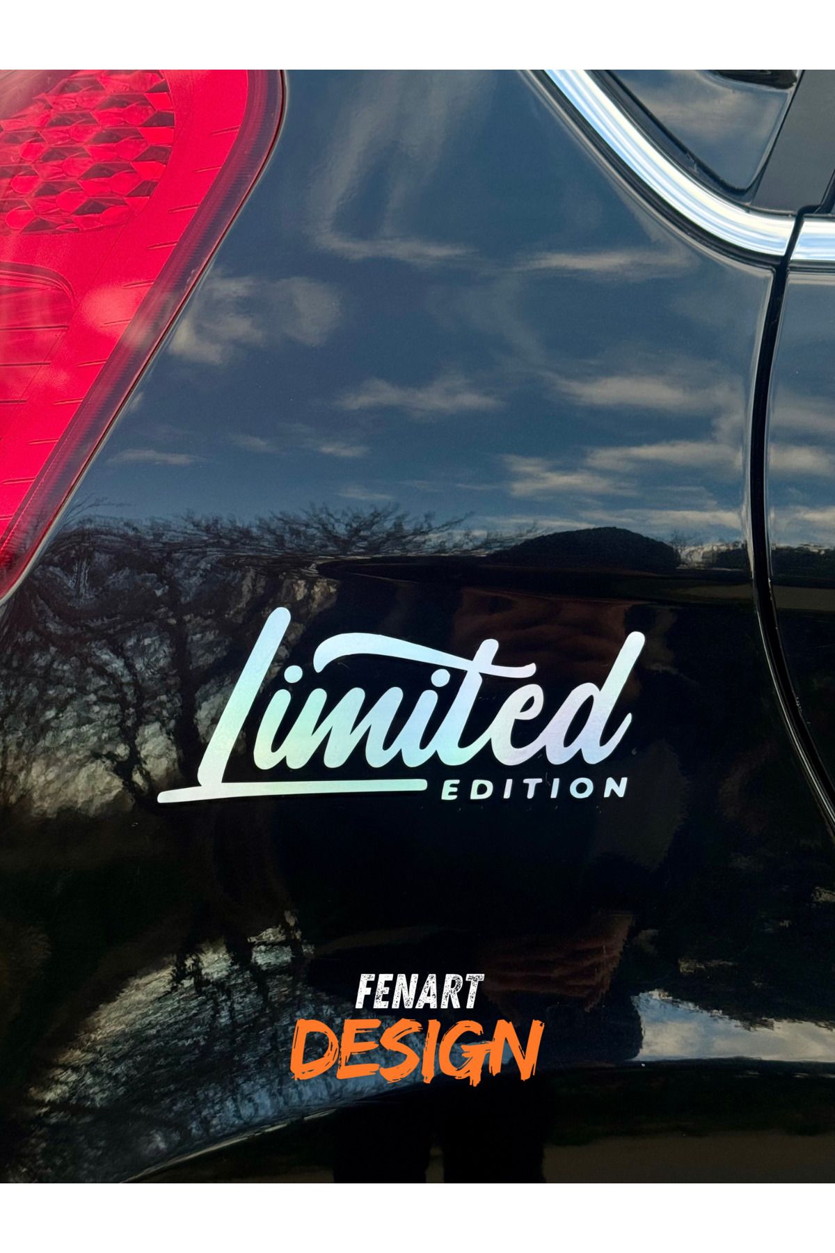 Nenya Autocolant Decor Oglindă Cască Auto Motocicletă Ediție Limitată 20x7,5 Cm - One Size
