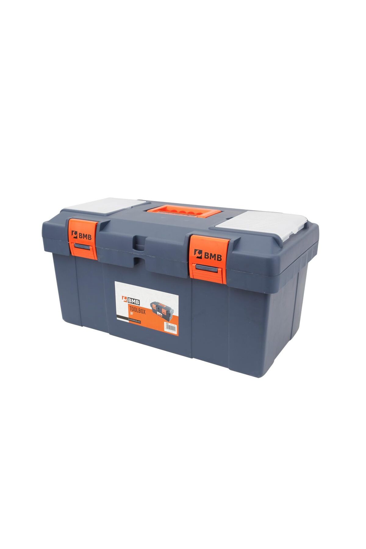 Lawazim-BMB TOOLS Plastic Toolbox 18 Inch|Easy Access Tool Box Multiple Compartments Lid|Tool Box with Tray 1