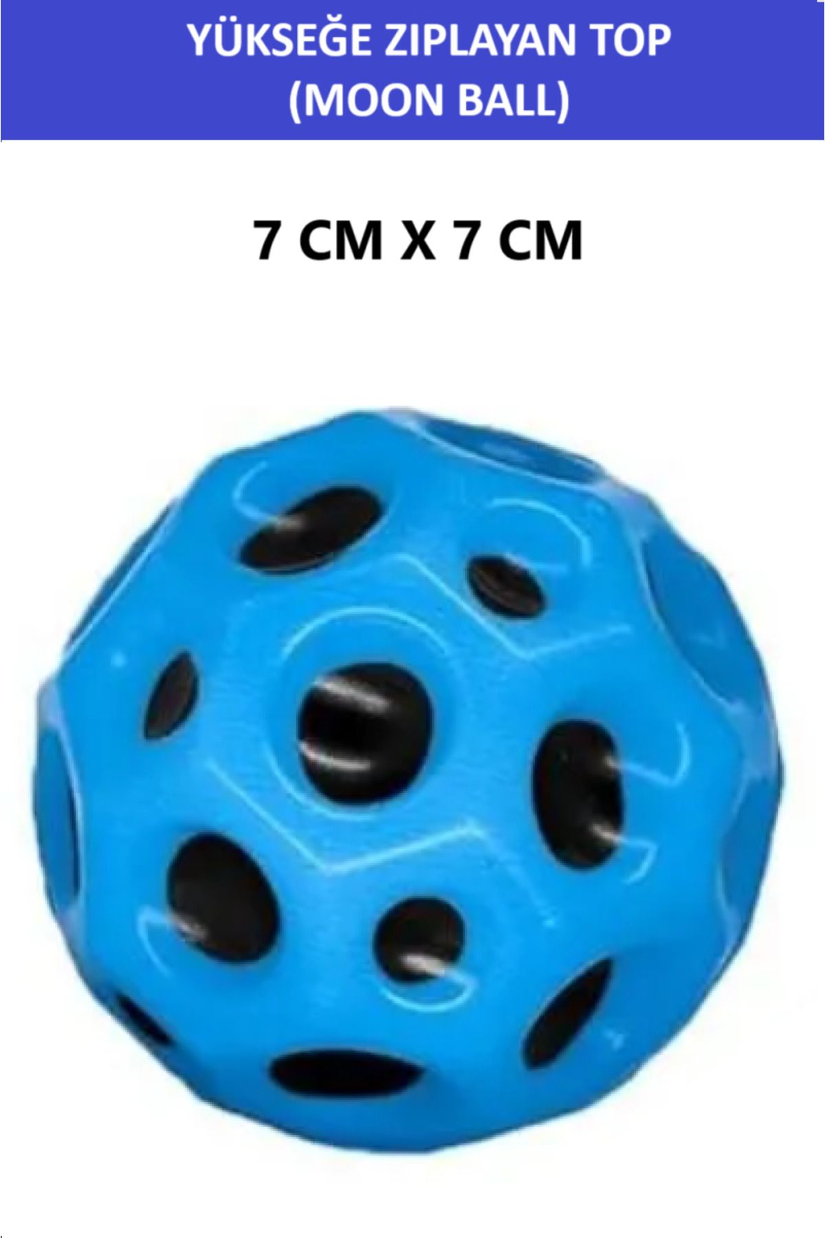 ZETCONCEPT MOON BALL (YÜKSEĞE ZIPLAYAN TOP) - 7 CM - SÜPER EĞLENCELİ UZAY TOPU - SPACE BALL - BOUNCY BALL