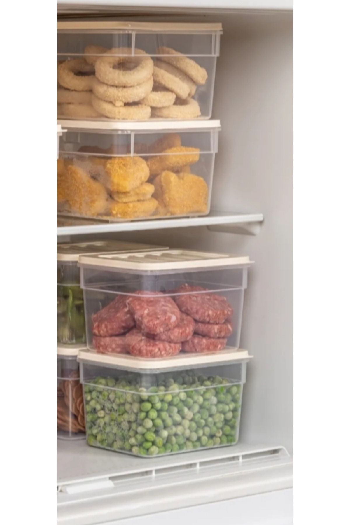 VİZYON-Refrigerator and Freezer Organizer Set - Compatible Storage Container 4