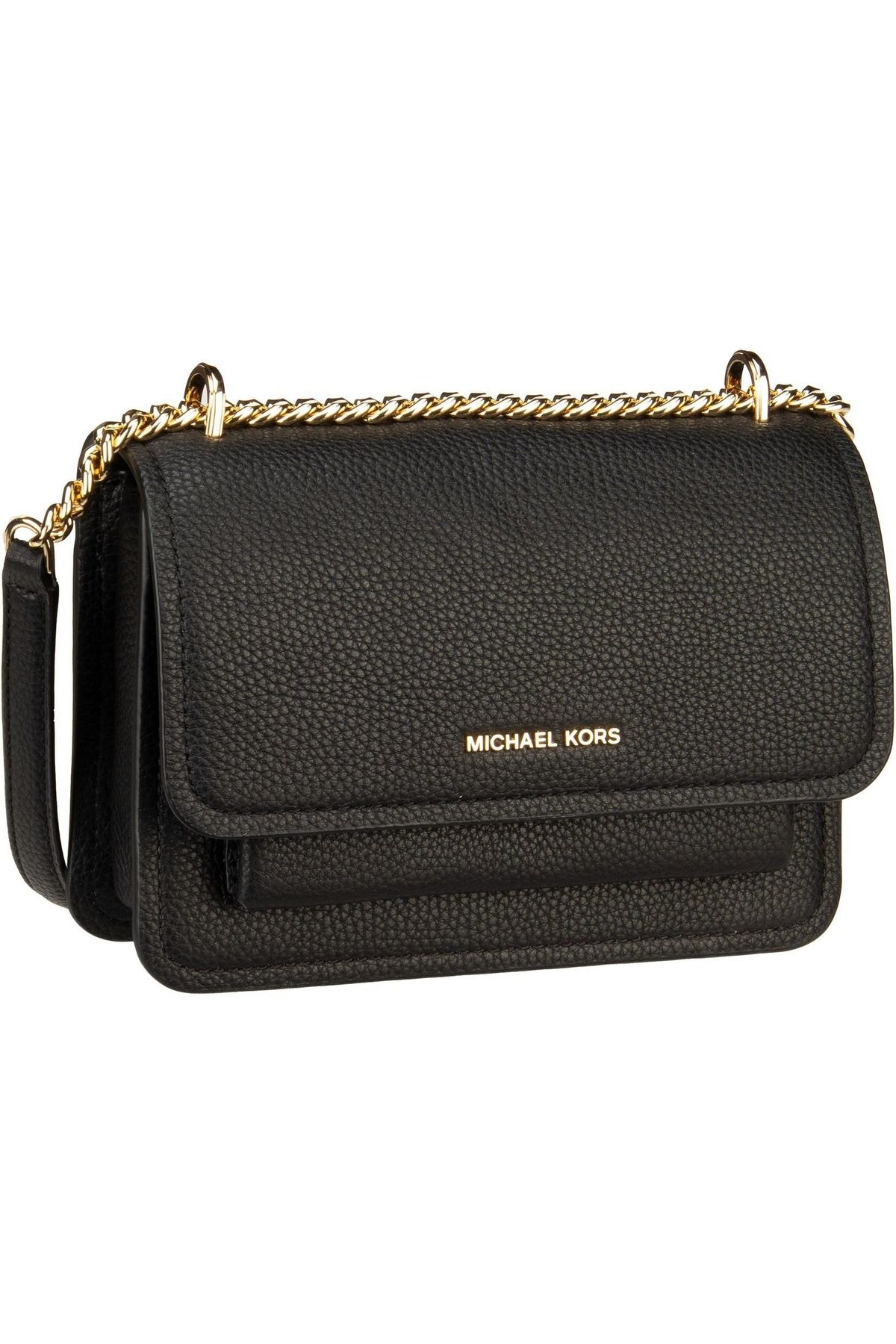 Michael Kors-Claire Schwarz Leren Schultertasche 32t4gc7c1t-001 1