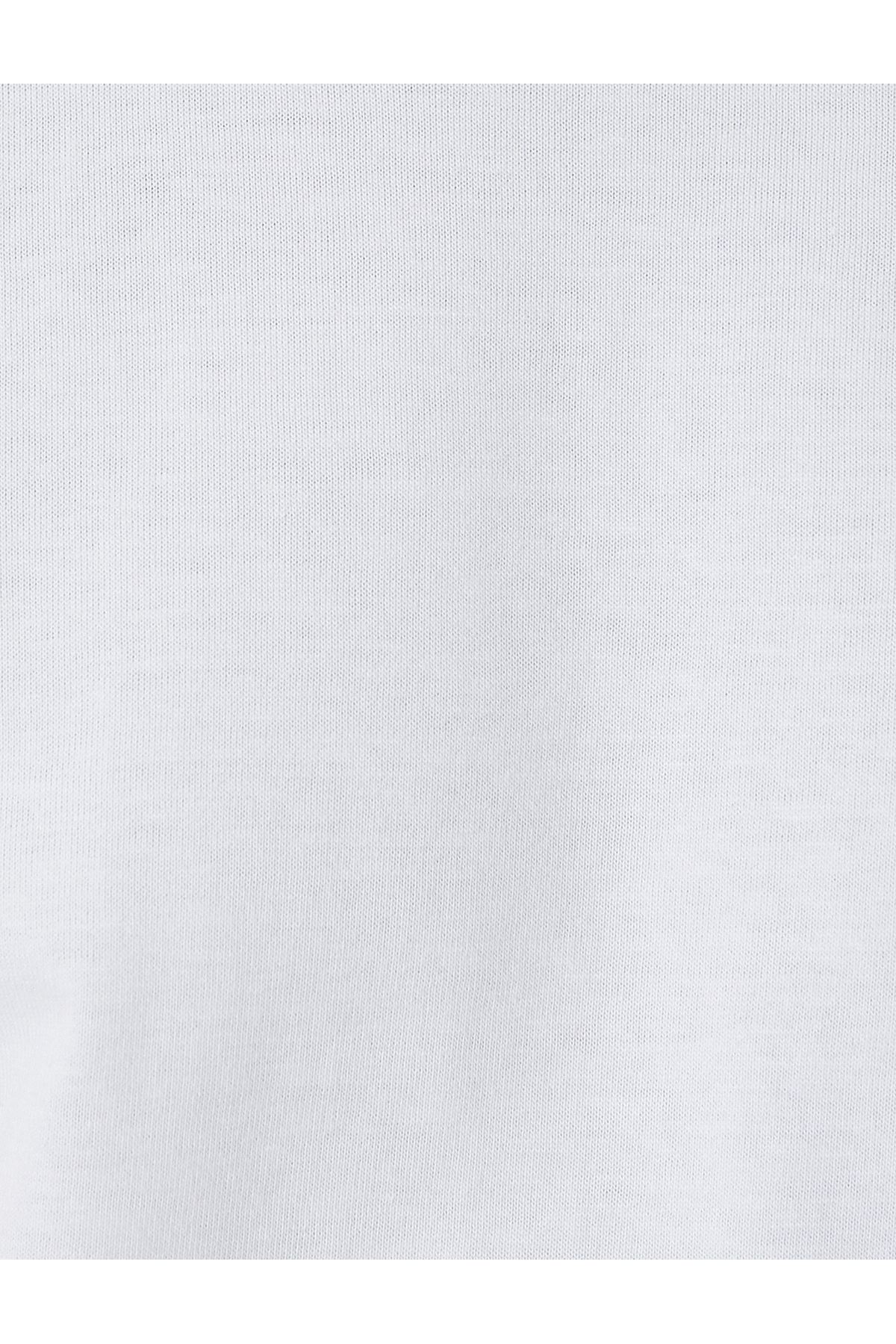 Koton-Cotton Oversize T-Shirt - Crew Neck, Short Sleeve 6